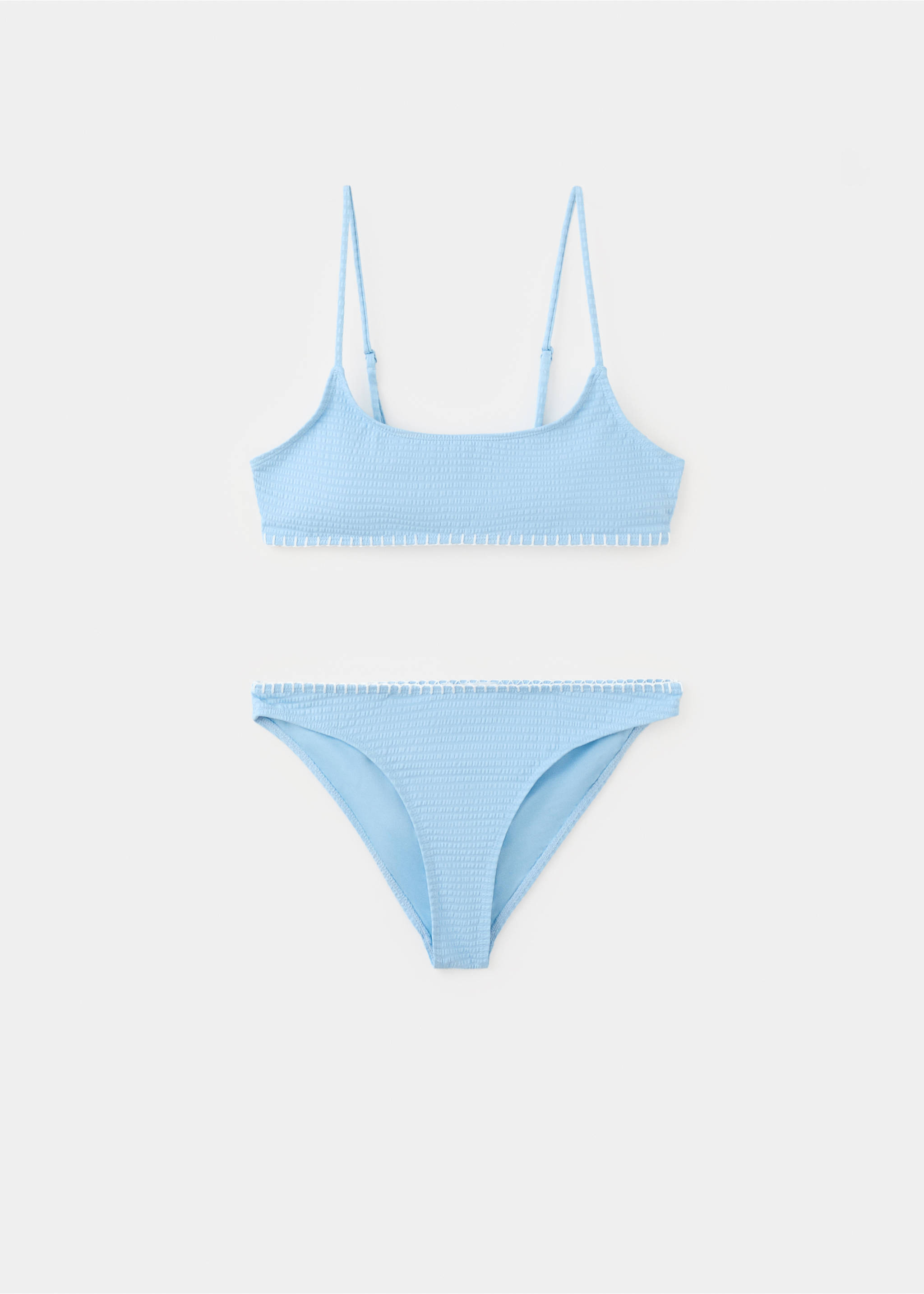 Bikini fruncidos braguita clásica - Artículo sin modelo, Azul. Ref: 27065944-00.