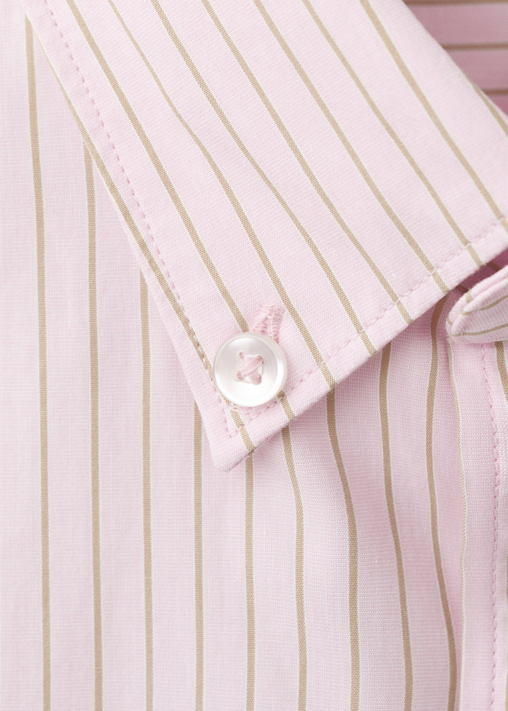 100% cotton relaxed fit striped shirt - Details of the article 8