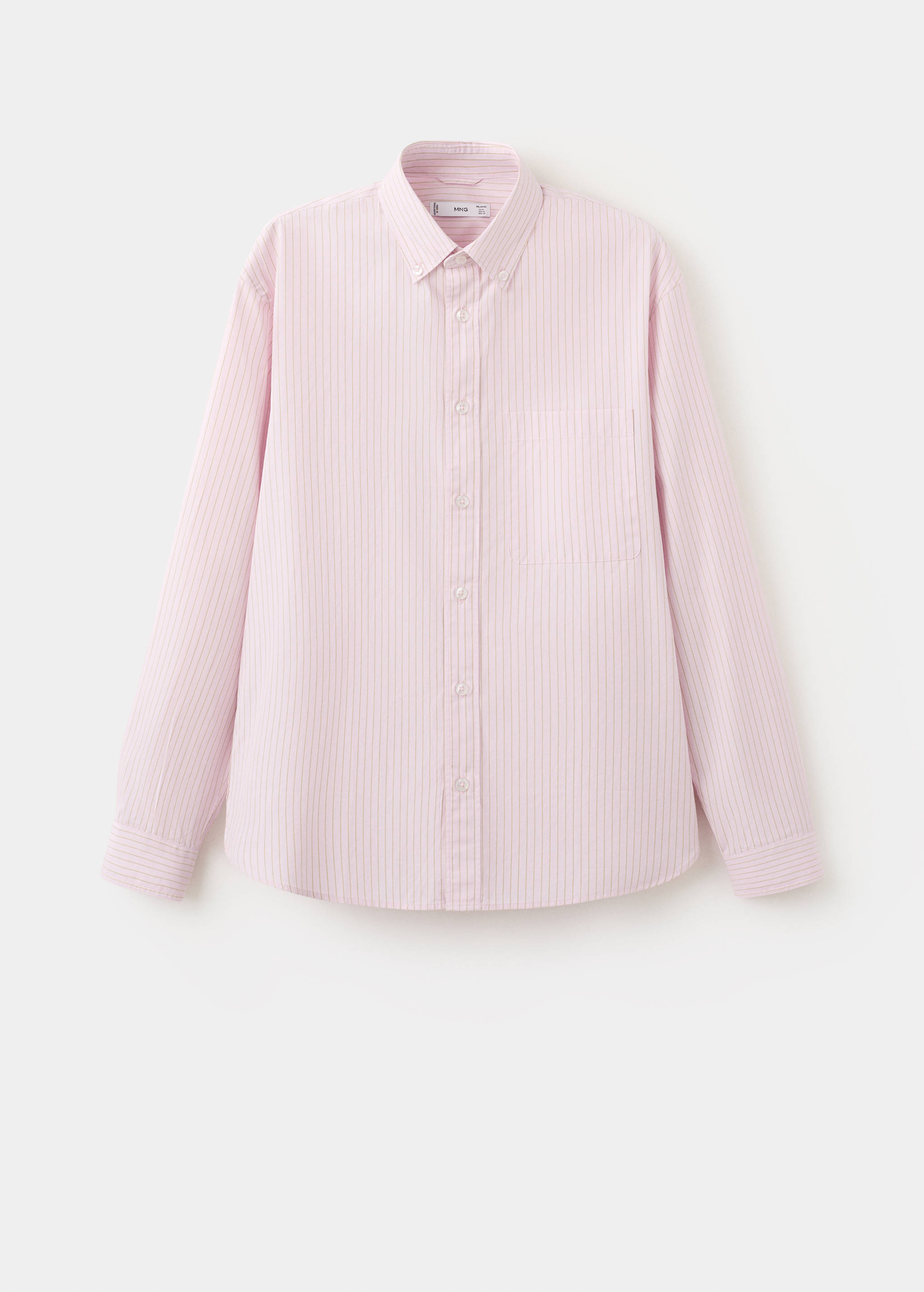 100% cotton relaxed fit striped shirt - Article without model