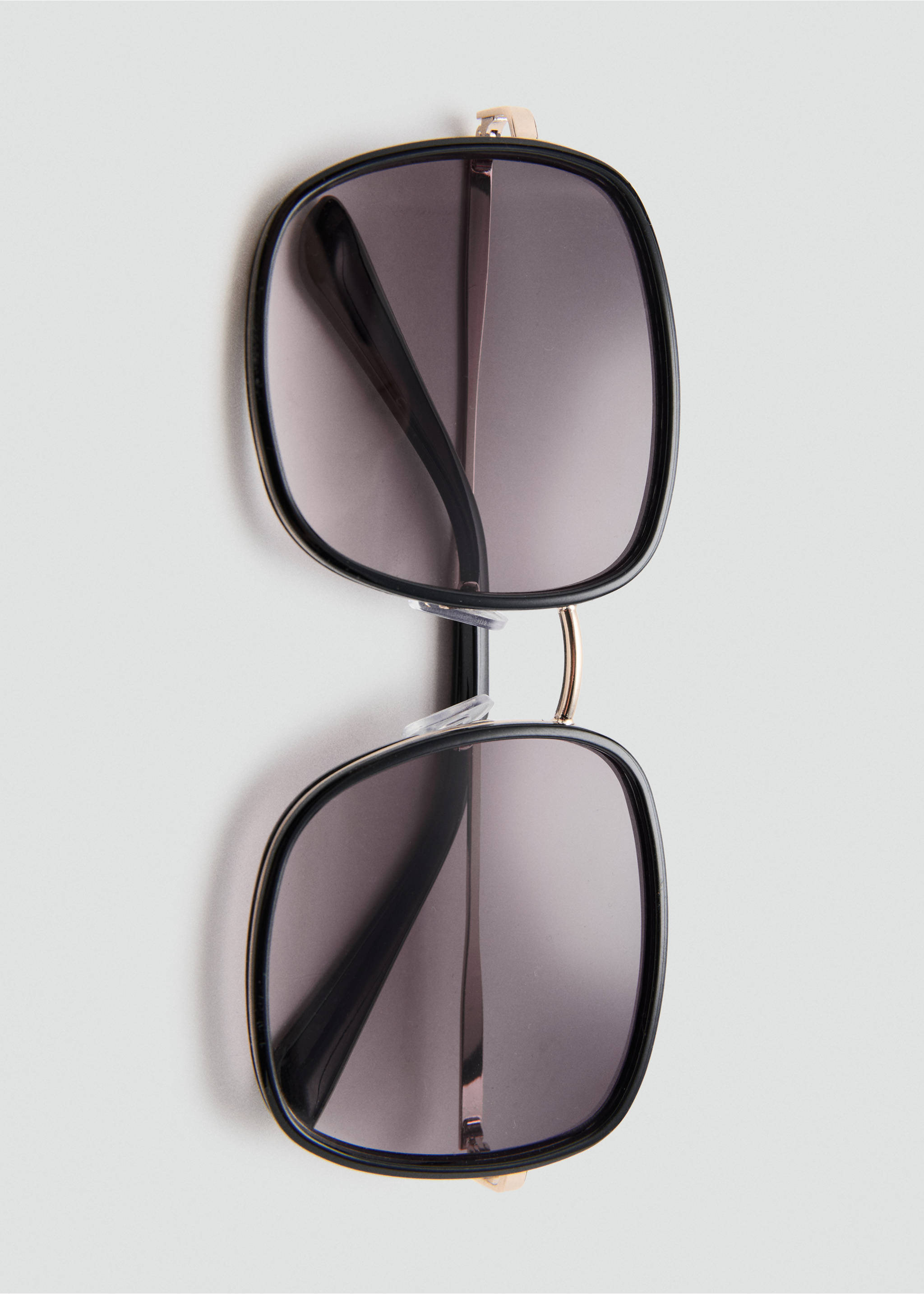 Lunettes de soleil monture métallique carrées - Détail de l'article 2, Noir. Ref: 27065948-00.