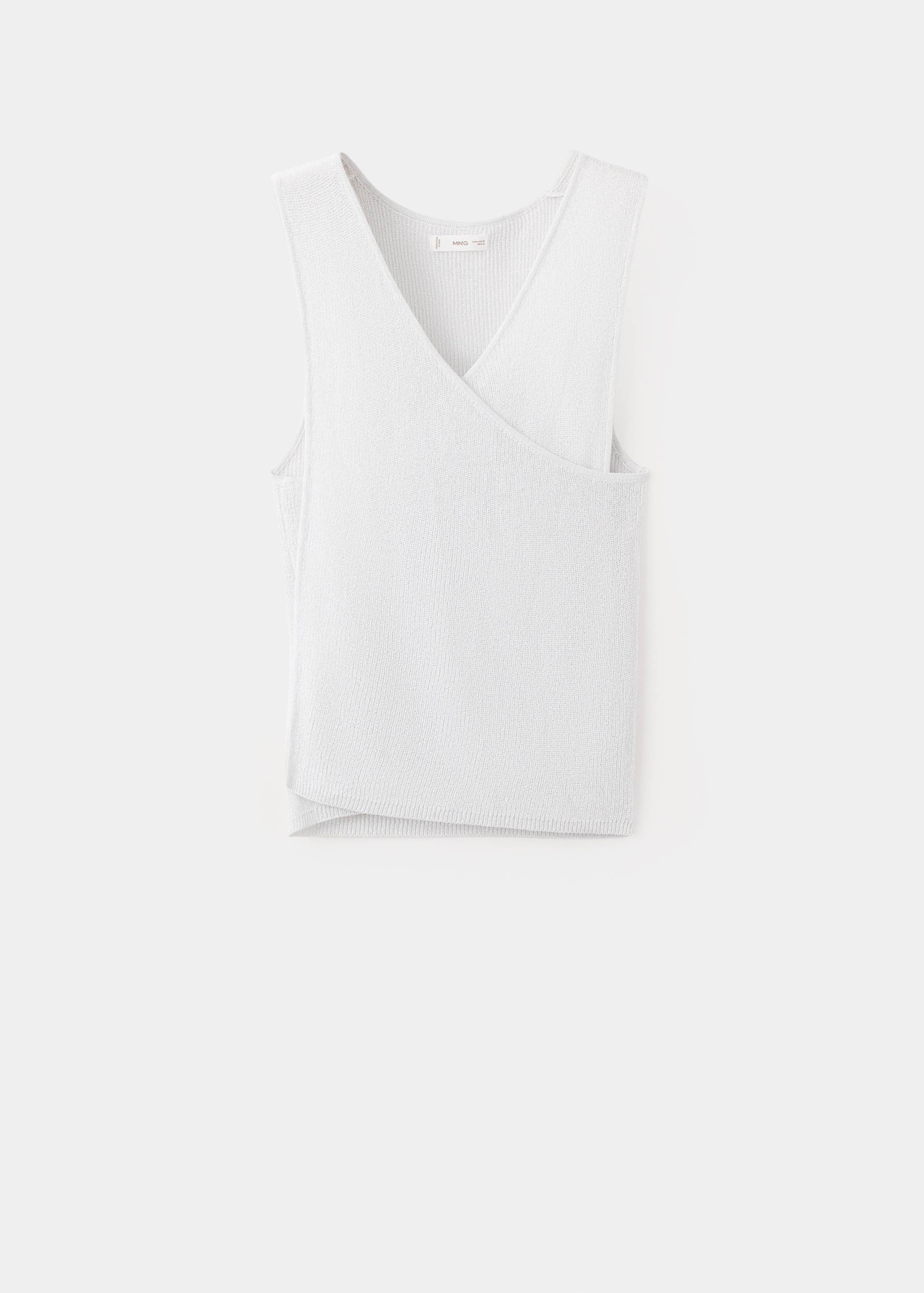 Kopertowy top z lureksu - Artykuł bez modela/modelki