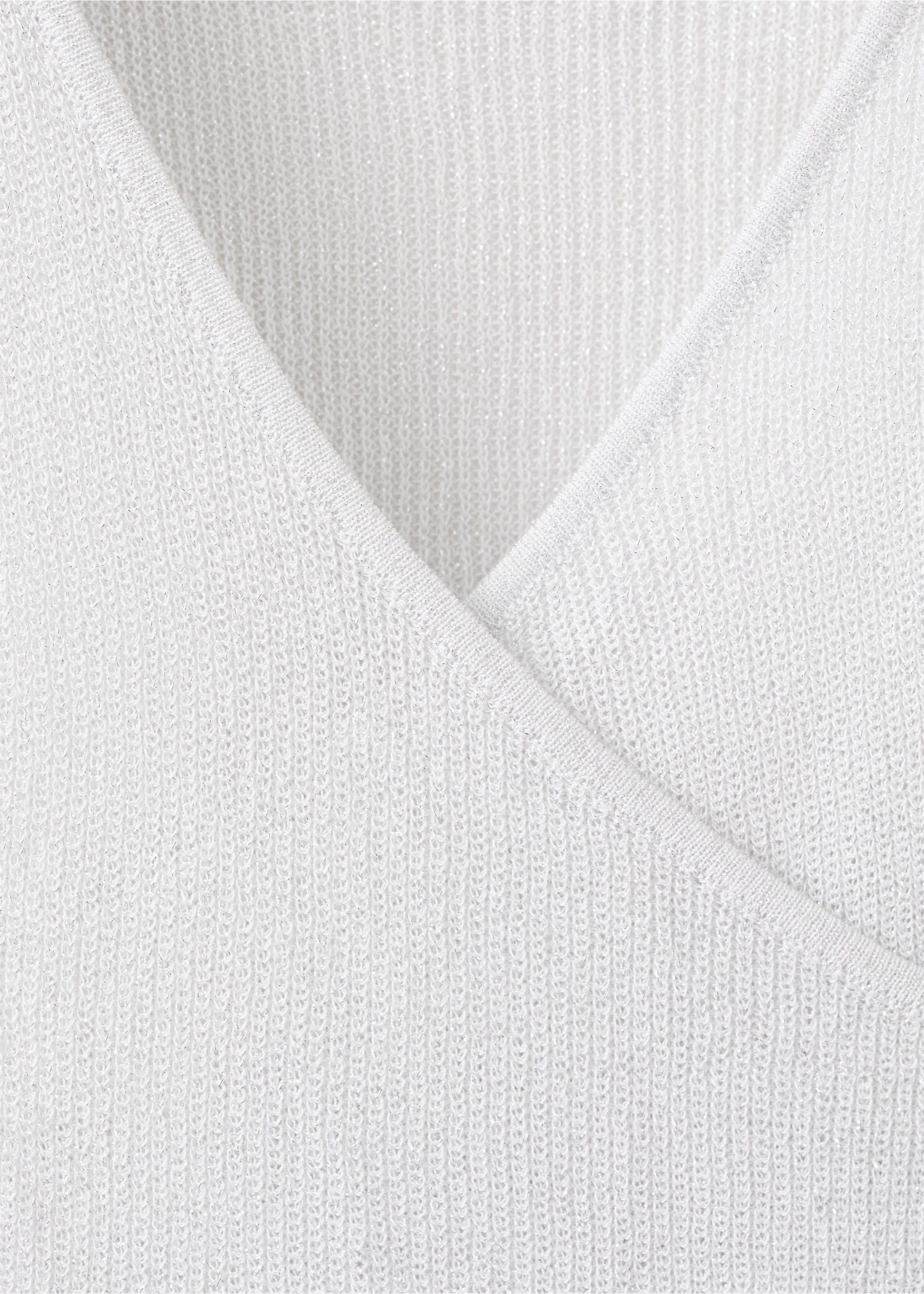 Lurexový zavinovací top - Detail zboží 8, Stříbrná. Ref: 27065954-00.