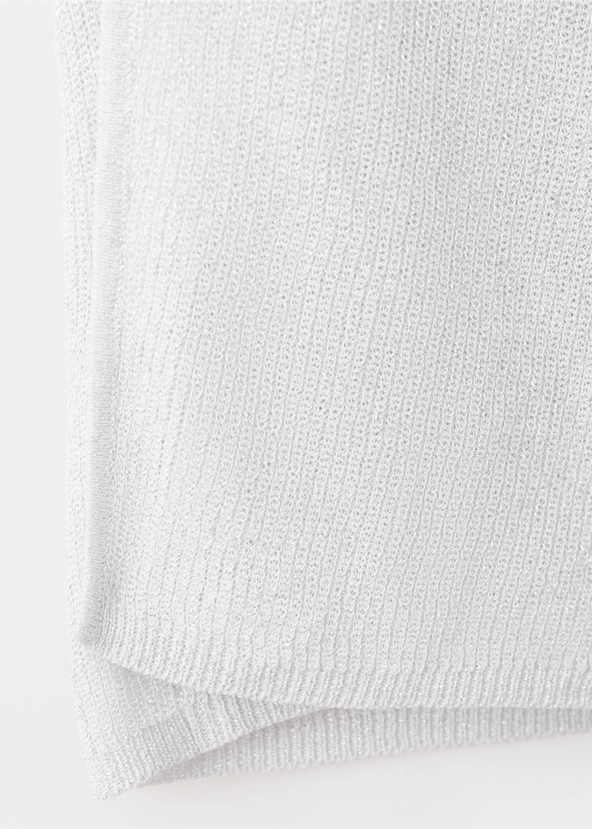 Lurexový zavinovací top - Detail zboží 0, Stříbrná. Ref: 27065954-00.