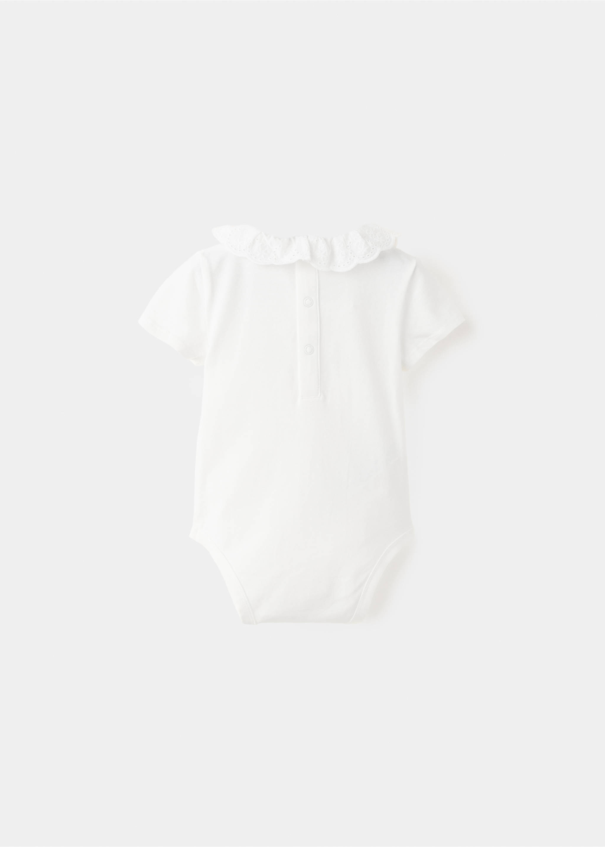 Bodi coll babydoll - Revers de l'article, Blanc trencat. Ref: 27065958-00.