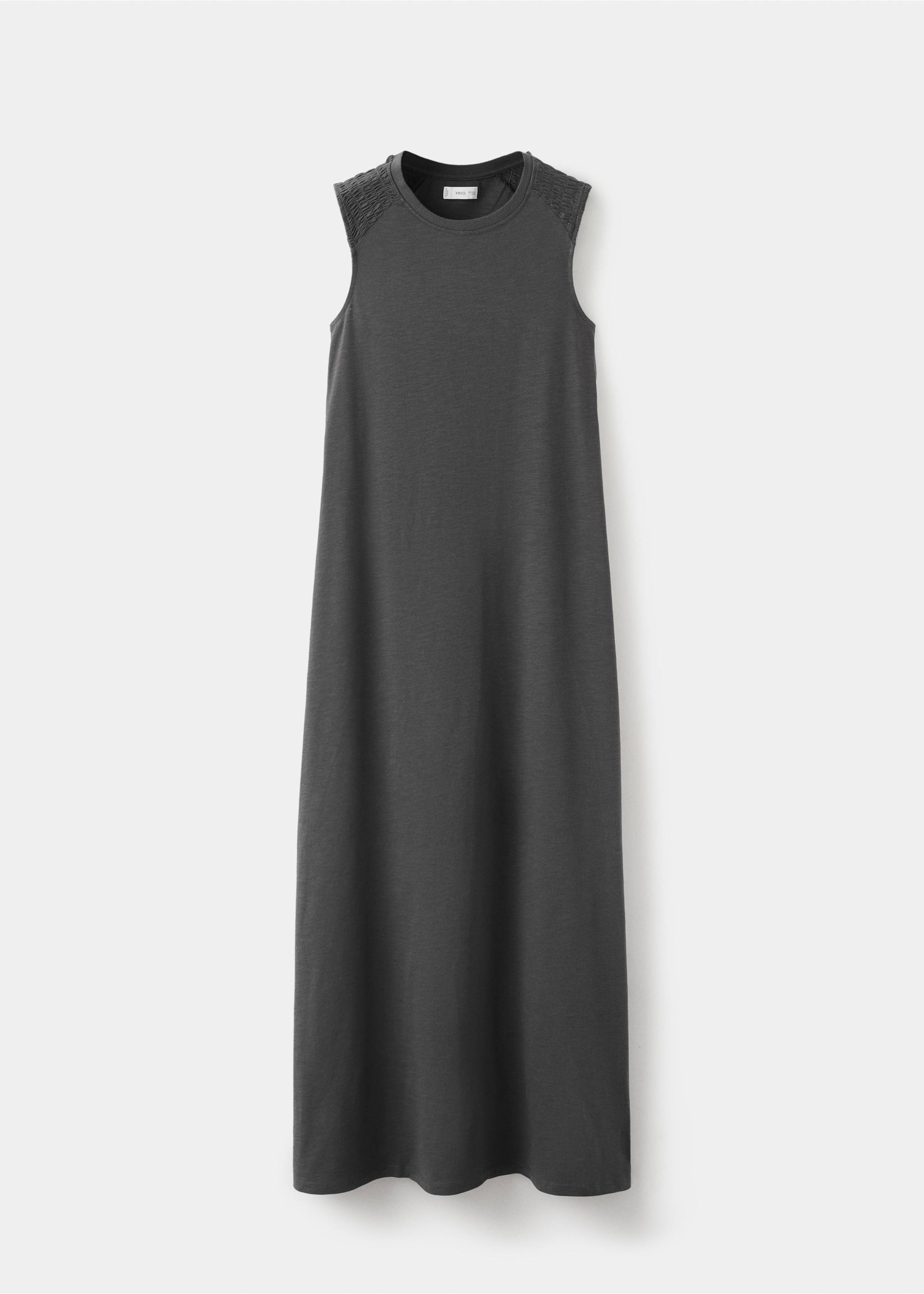 Maxi dress with slit details - Article without model, Charcoal. Ref: 27065960-00.