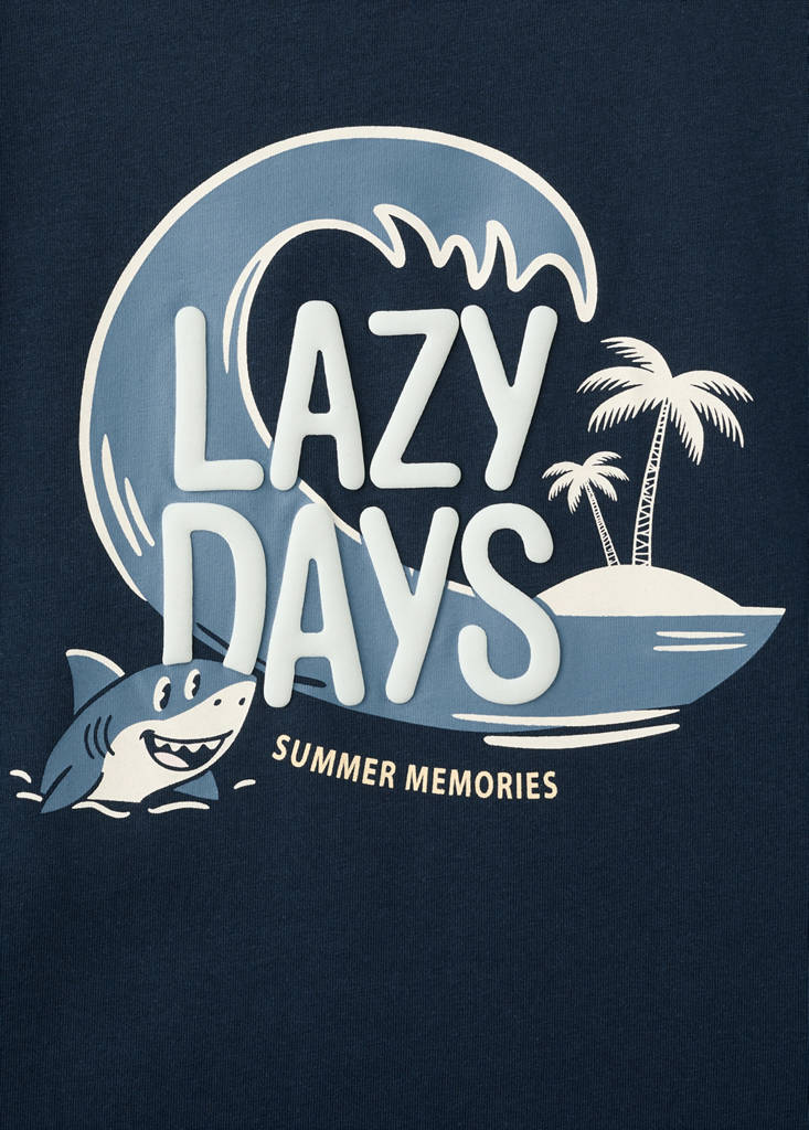 Set mit kurzem Pyjama, kombiniert — Marineblau