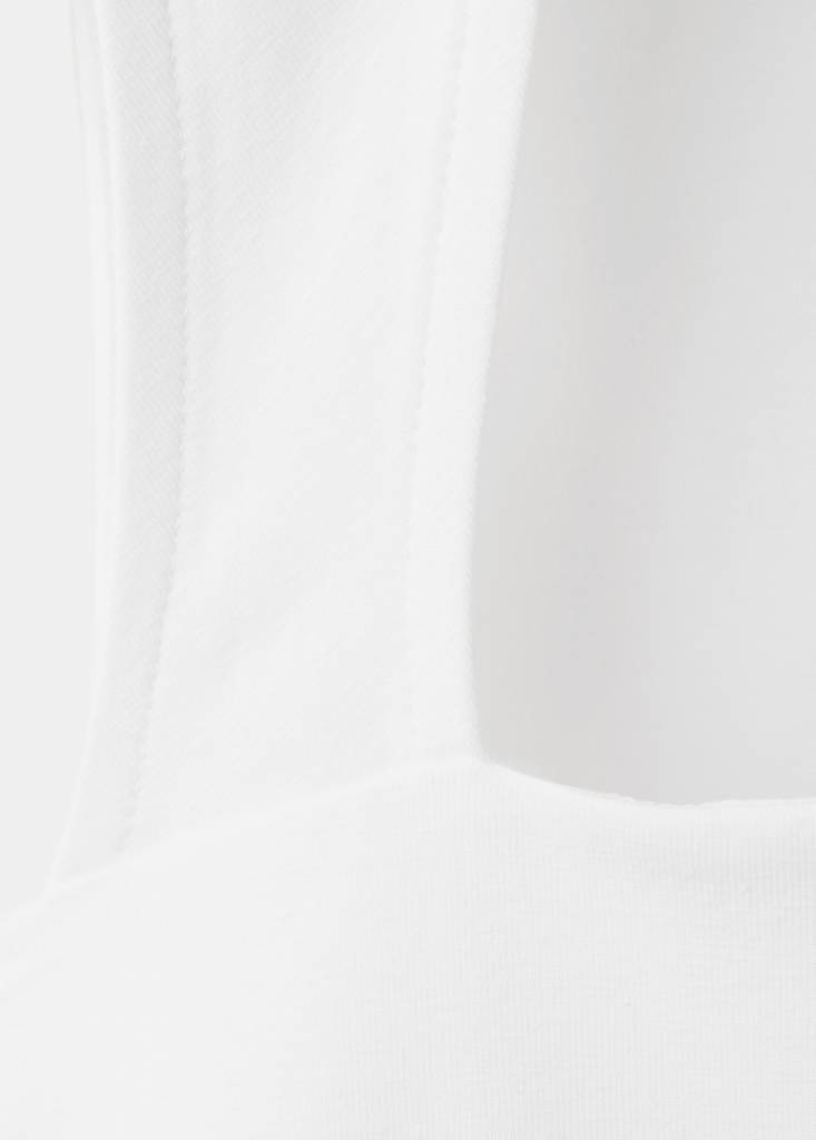 Fitted top with wide straps — Off White