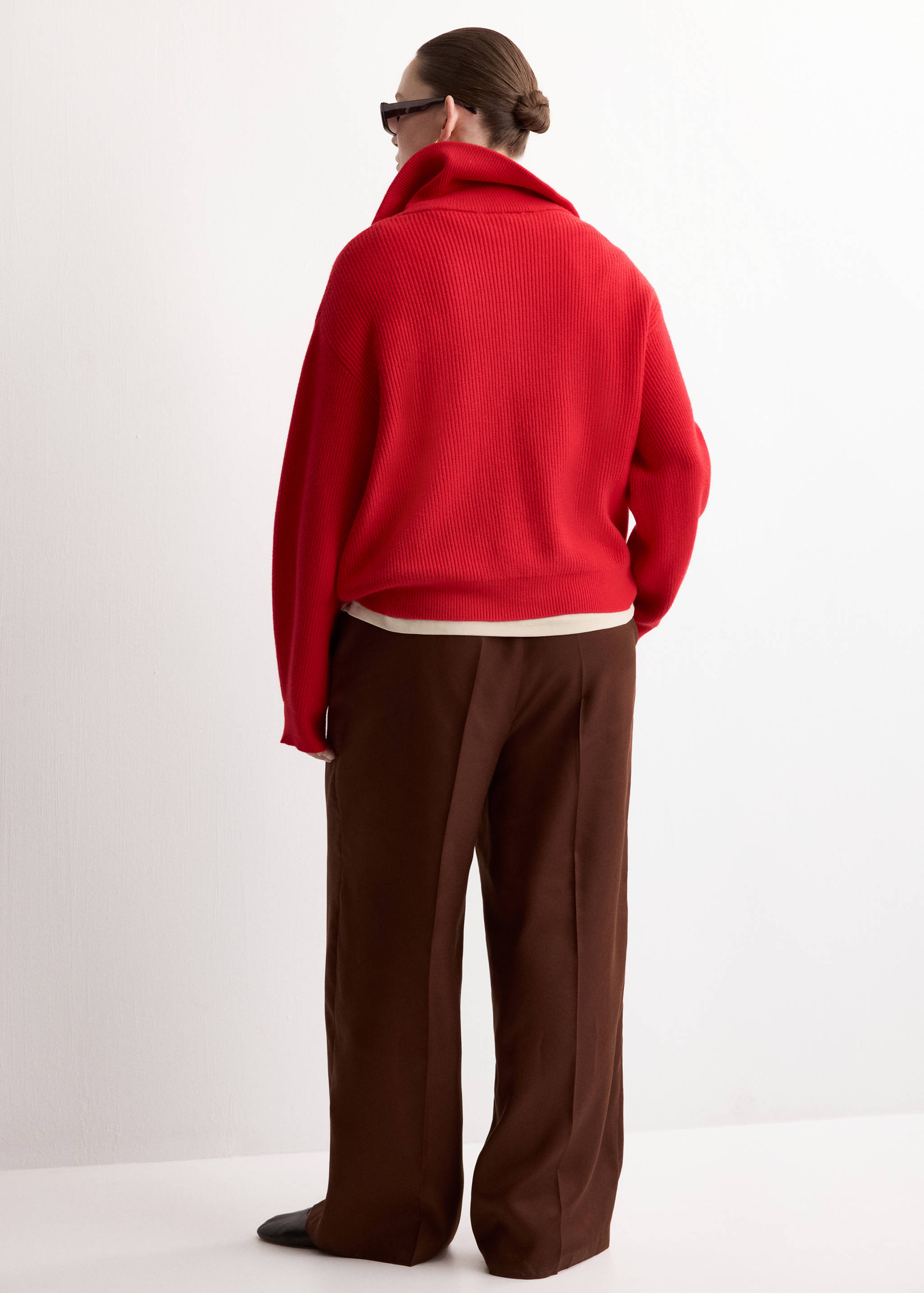 Pantalon lyocell taille haute - Détail de l'article 4