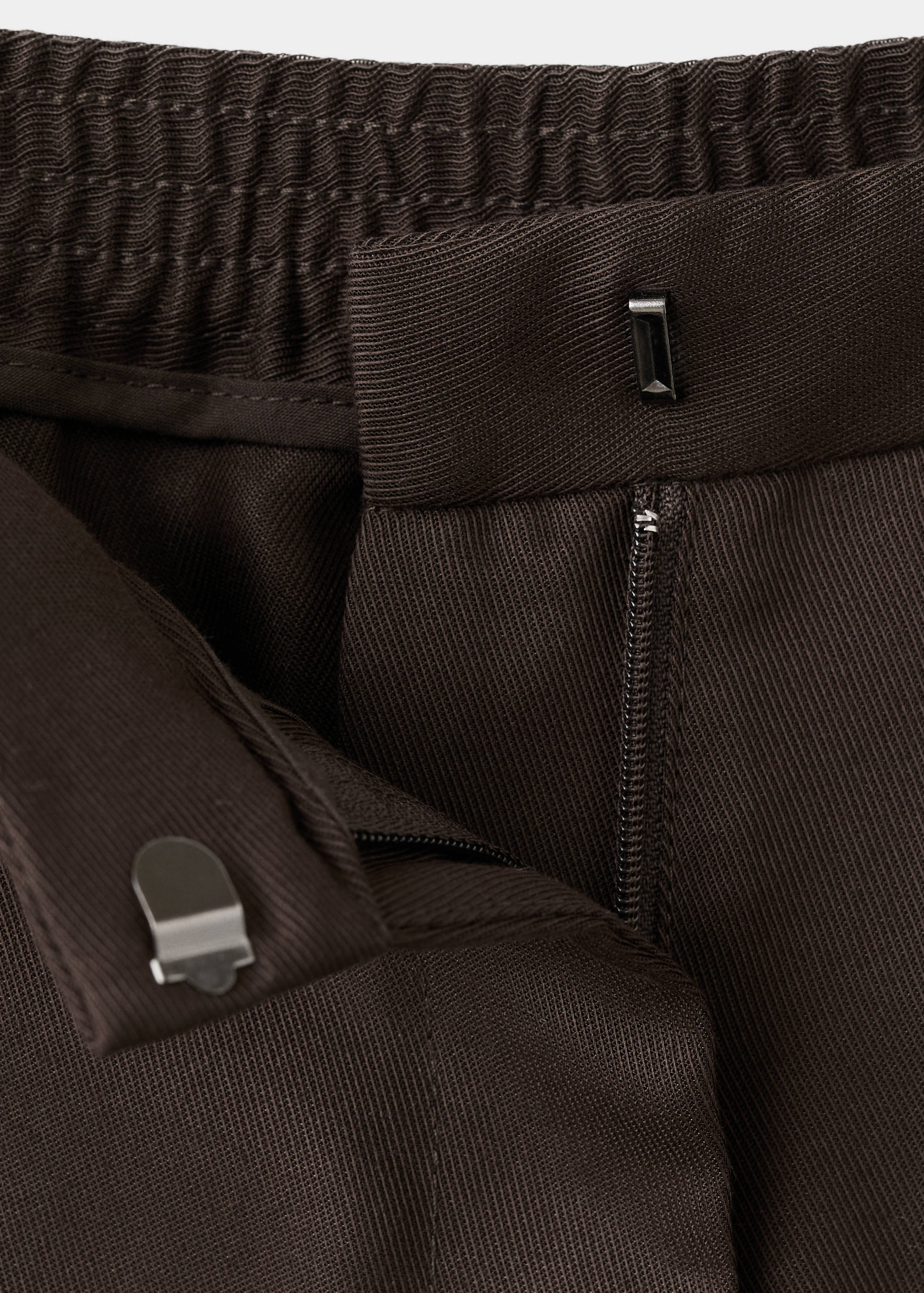 Pantalon lyocell taille haute - Détail de l'article 0