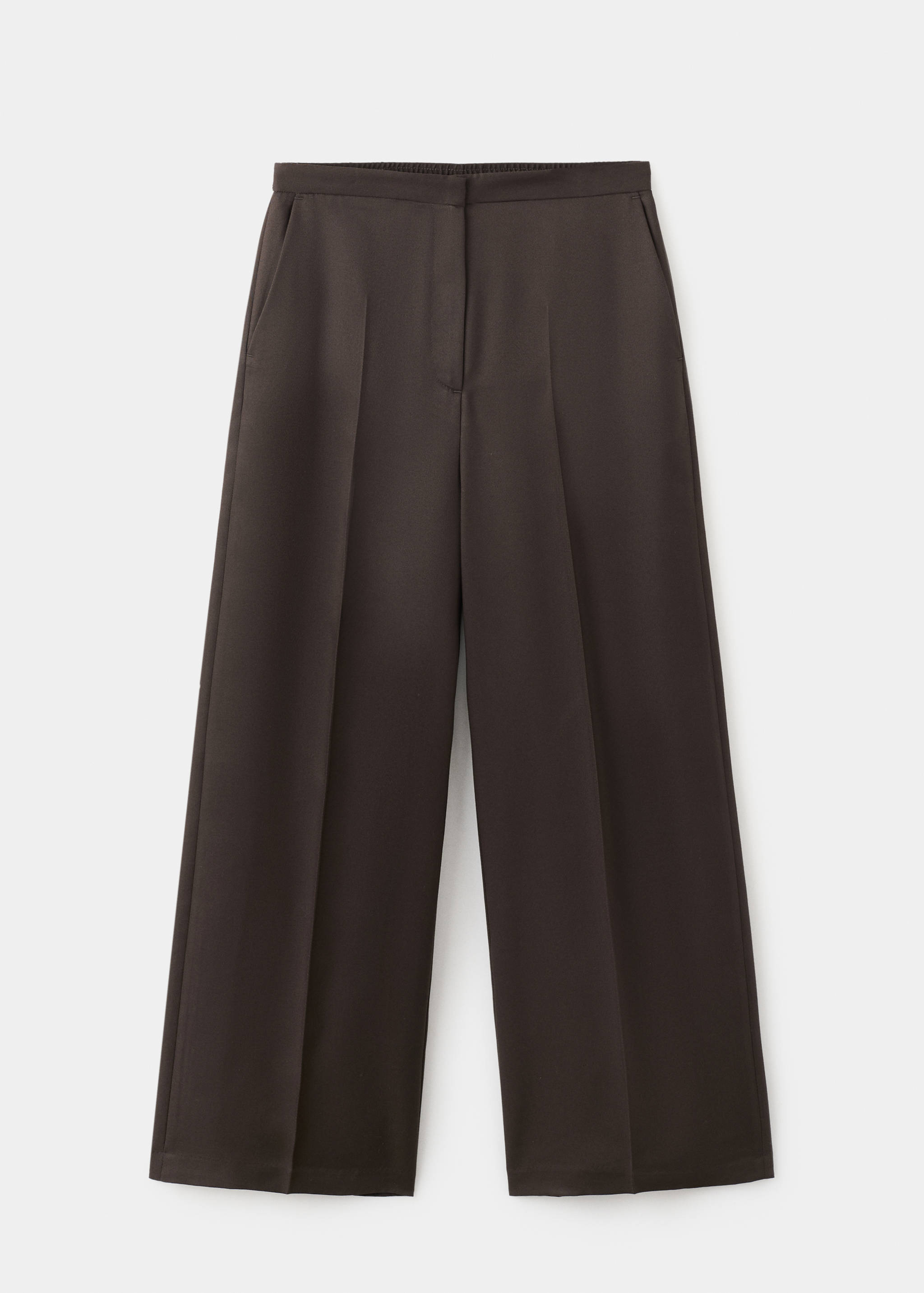 High-waisted lyocell trousers - Article without model