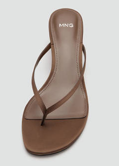 Wedge strips sandals — Chocolate 6