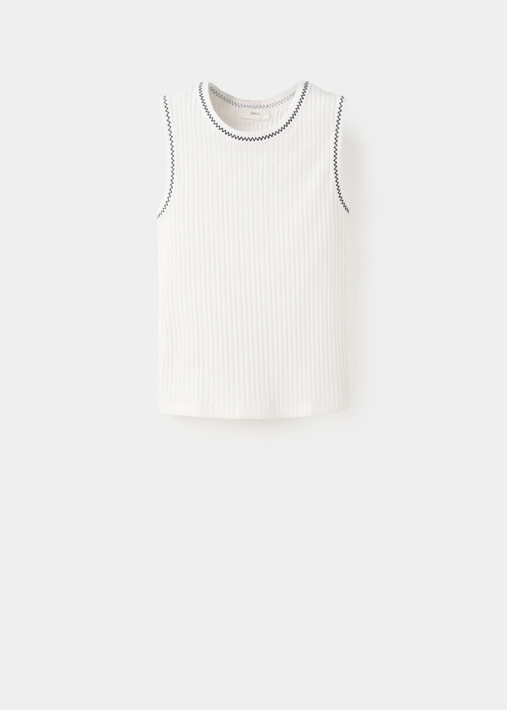 Top with contrasting trims - Article without model