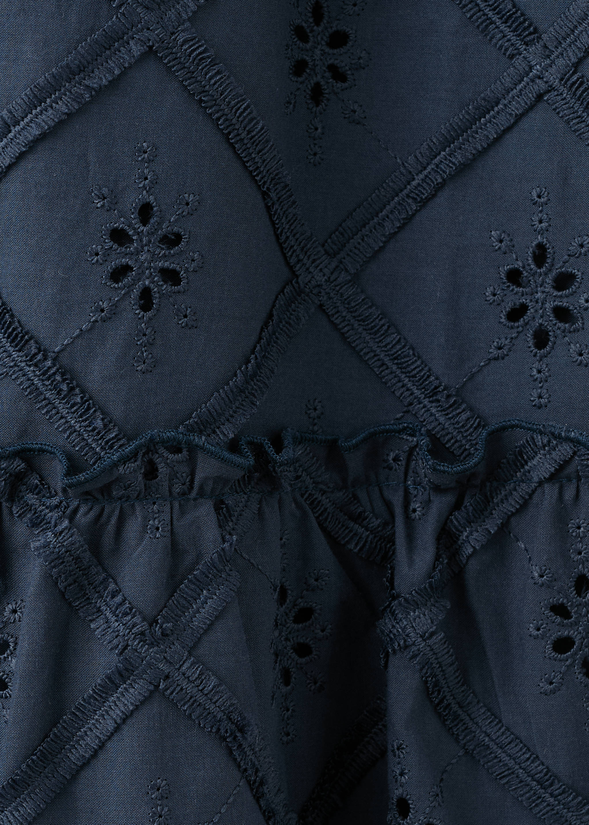 Embroidered short dress - Details of the article 0