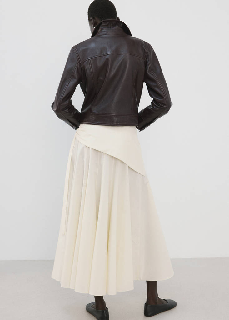 A-line skirt with handkerchief detail thumbnail 3