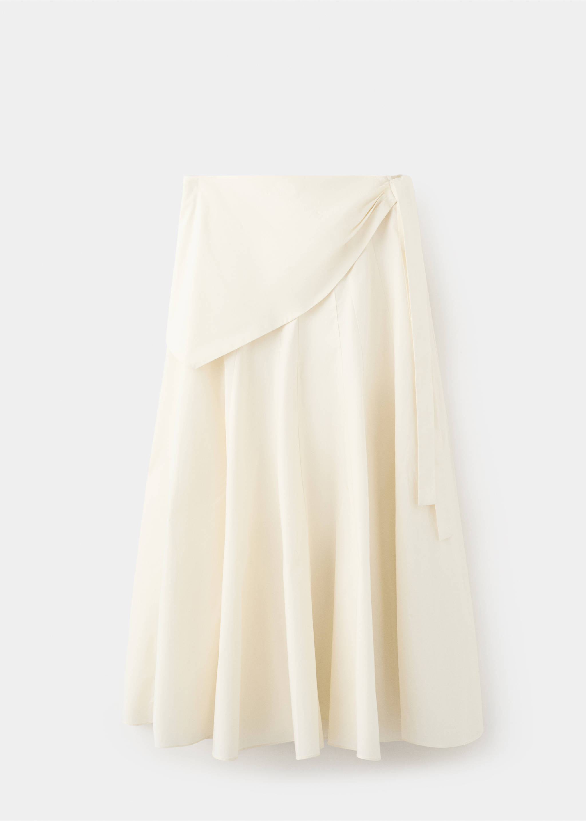 A-line skirt with handkerchief detail - Article without model, Off White. Ref: 27065971-01.