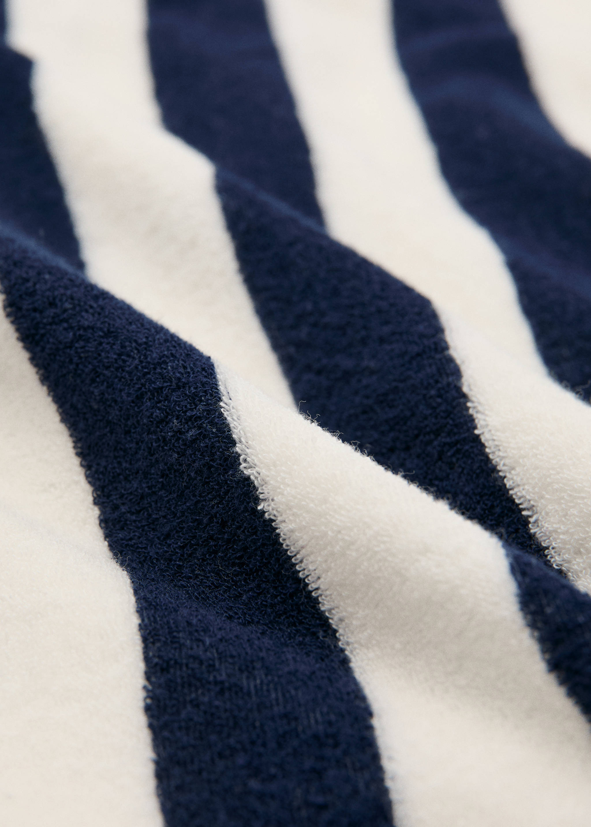 Striped terry cotton tote bag - Details of the article 2
