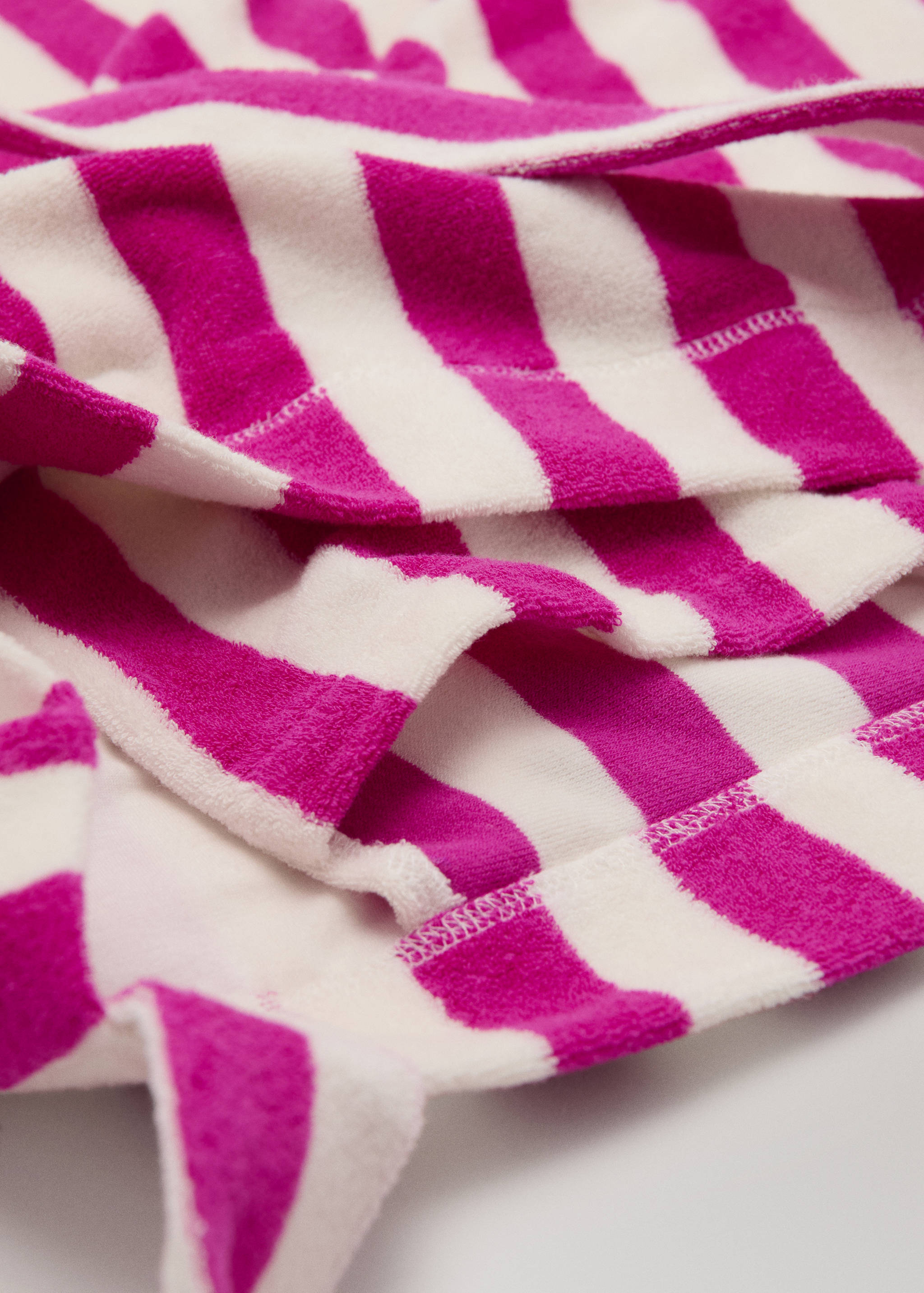 Striped terry cloth shoulder bag - Details of the article 1