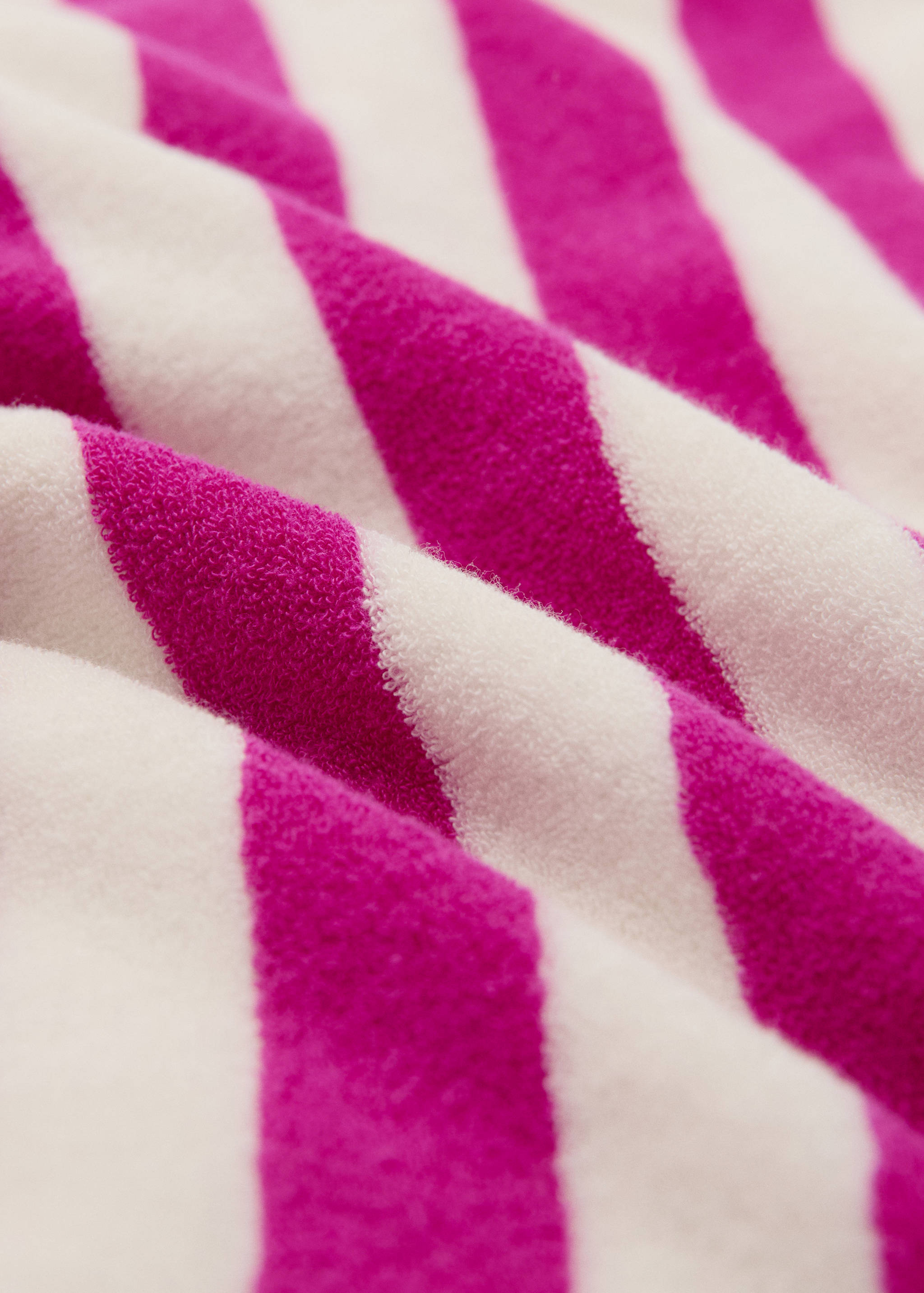 Striped terry cloth shoulder bag - Details of the article 2