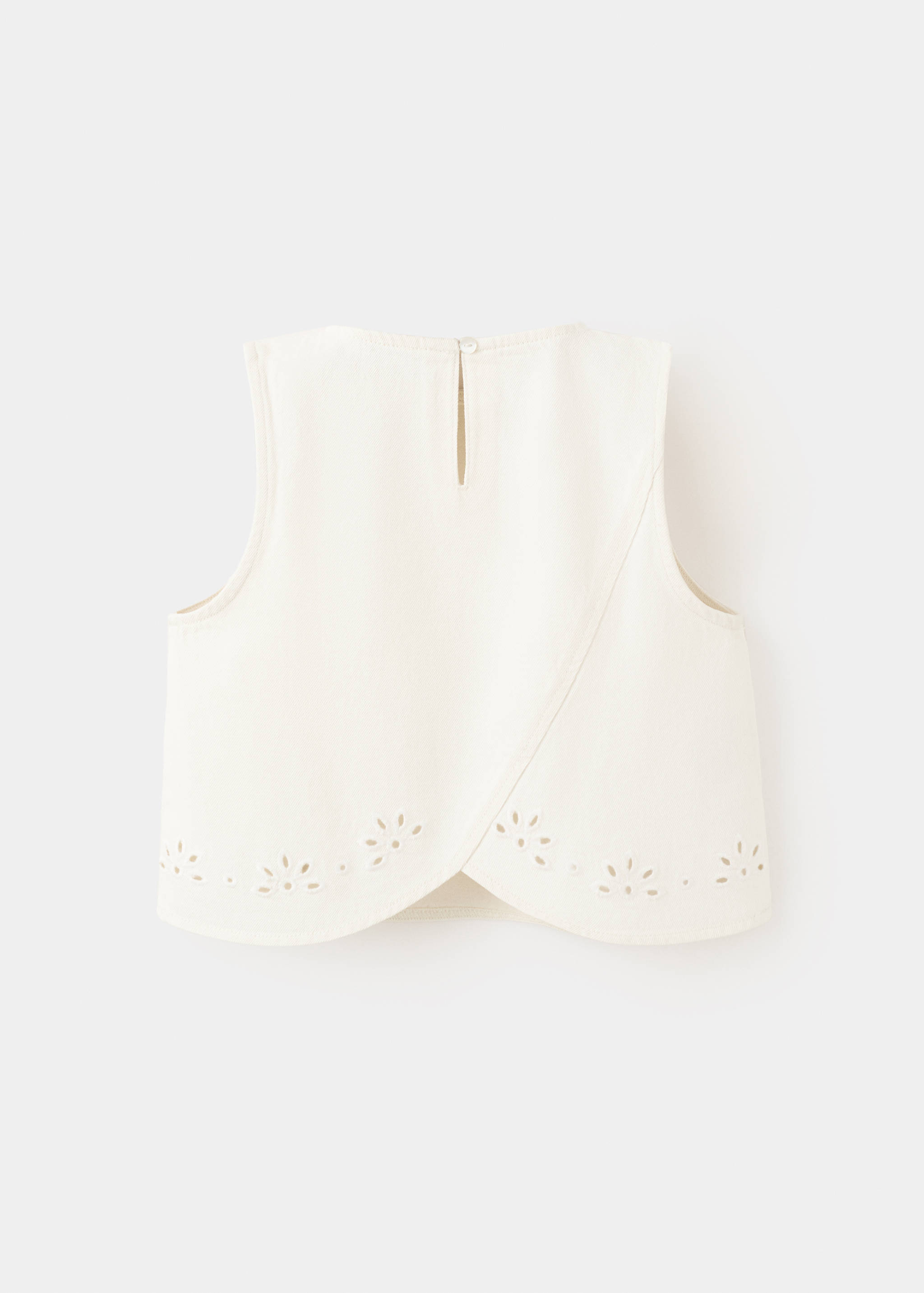 توب جينز مطرز - الجهة الخلفية للمنتج