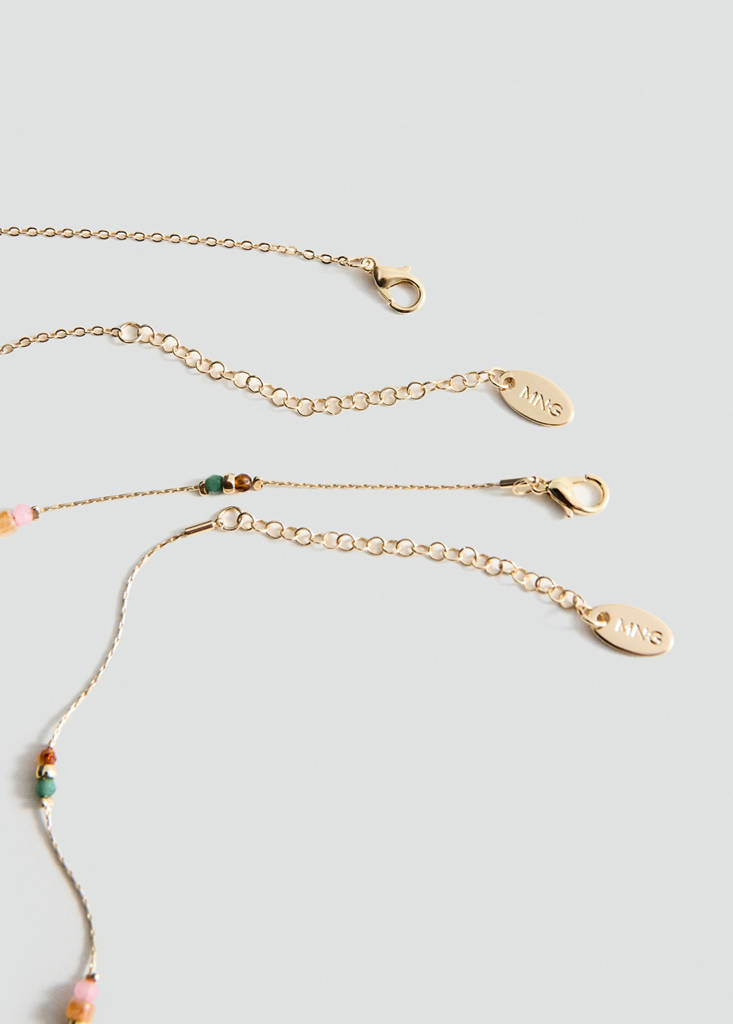 Mixed double necklace — Gold