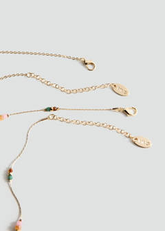 Mixed double necklace — Gold 3