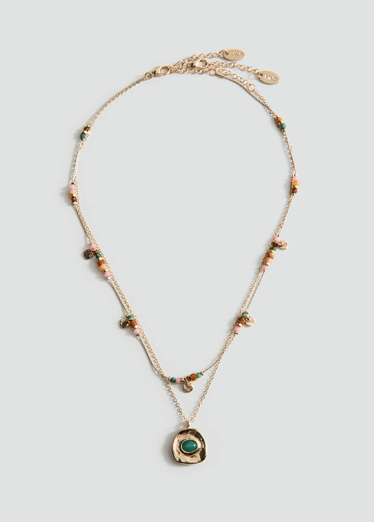 Mixed double necklace — Gold