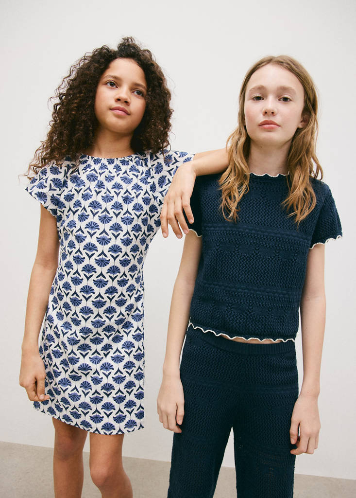 Knitted top — Navy