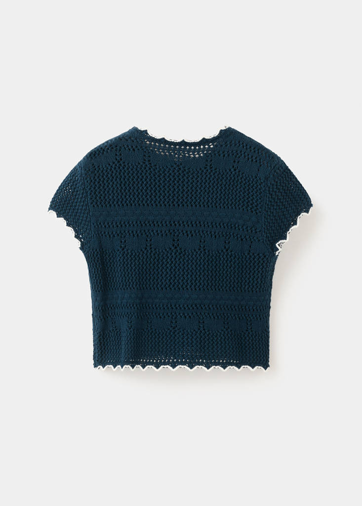 Knitted top — Navy