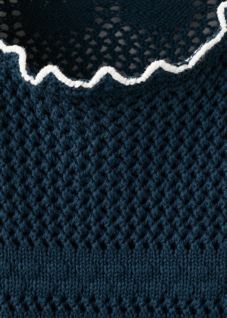 Knitted top — Navy