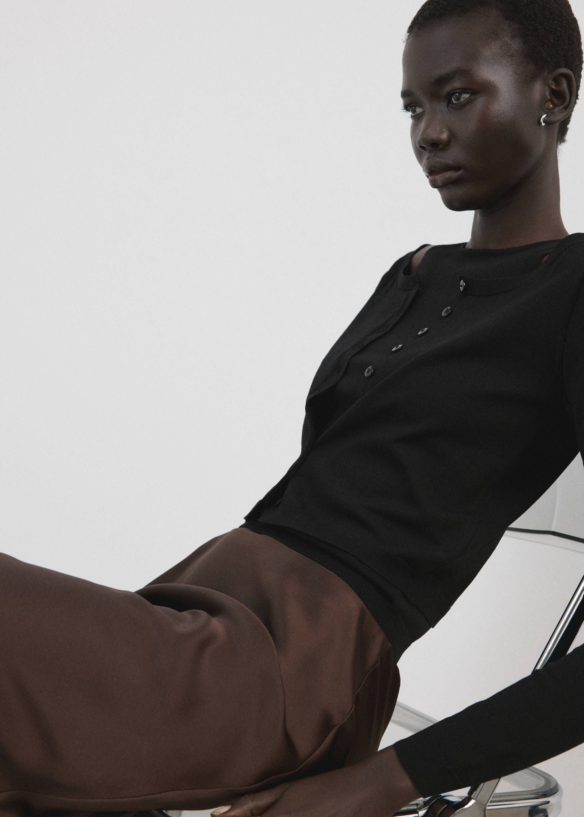 Combined knitted sweater - Details of the article 2