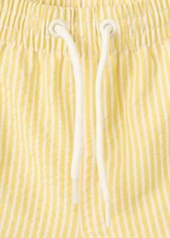 Striped drawstring swimsuit — Yellow 3
