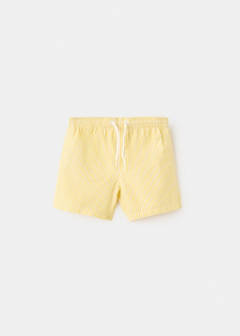 Striped drawstring swimsuit — Yellow 2