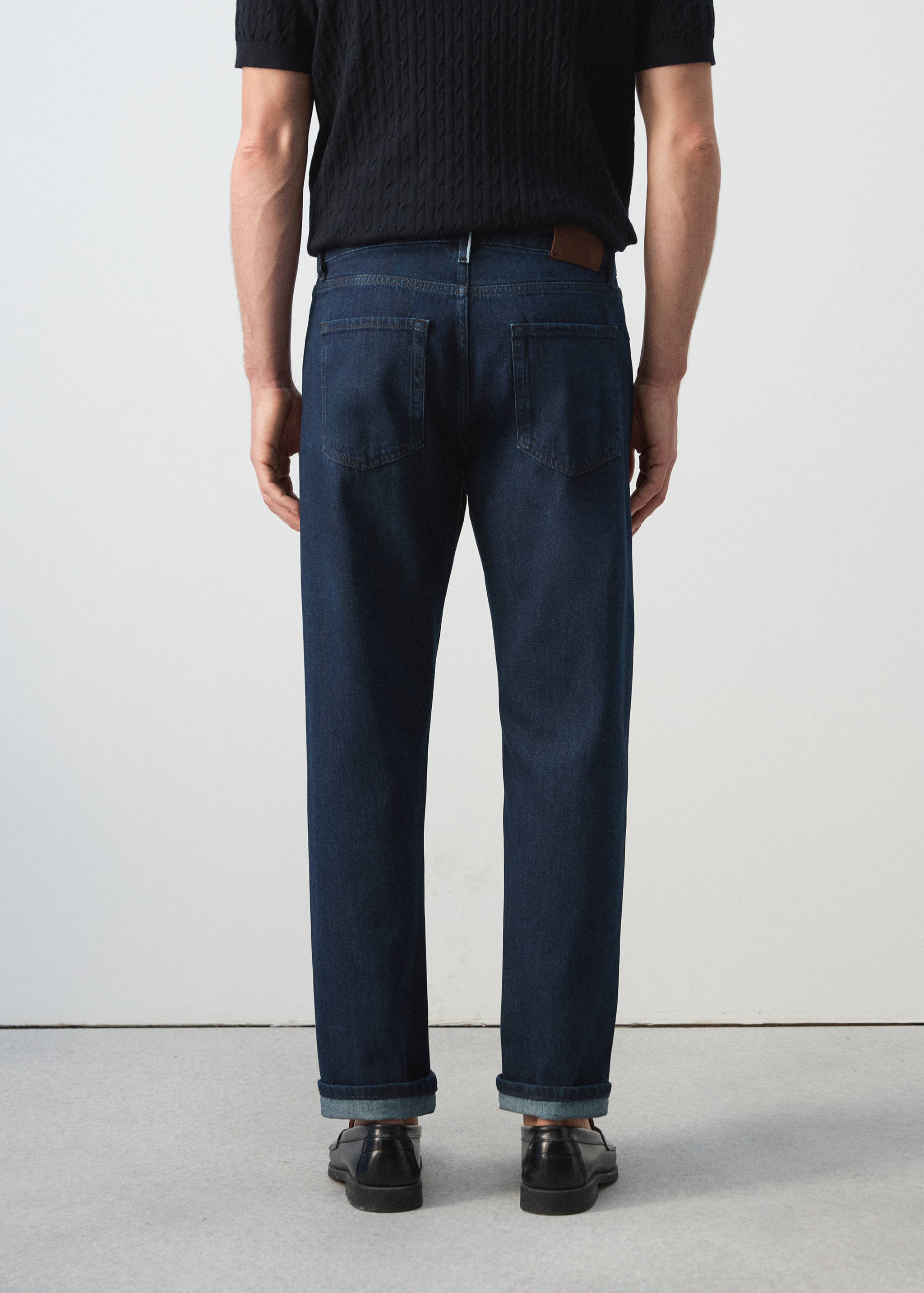 Jean 100 % coton regular-fit cropped - Verso de l’article