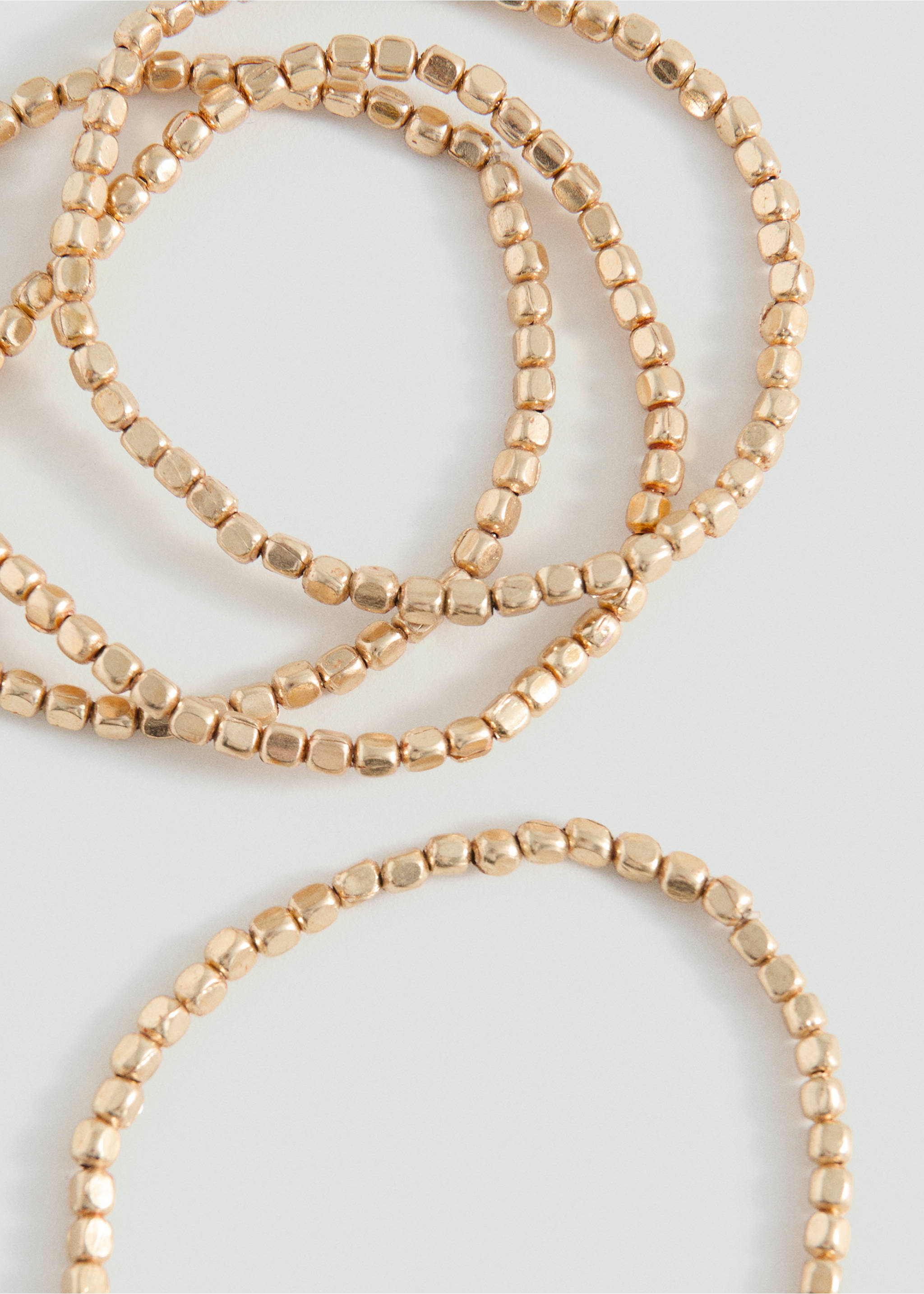 Два браслета с бусинками - Средний план, Золото. Ref: 27065983-00.