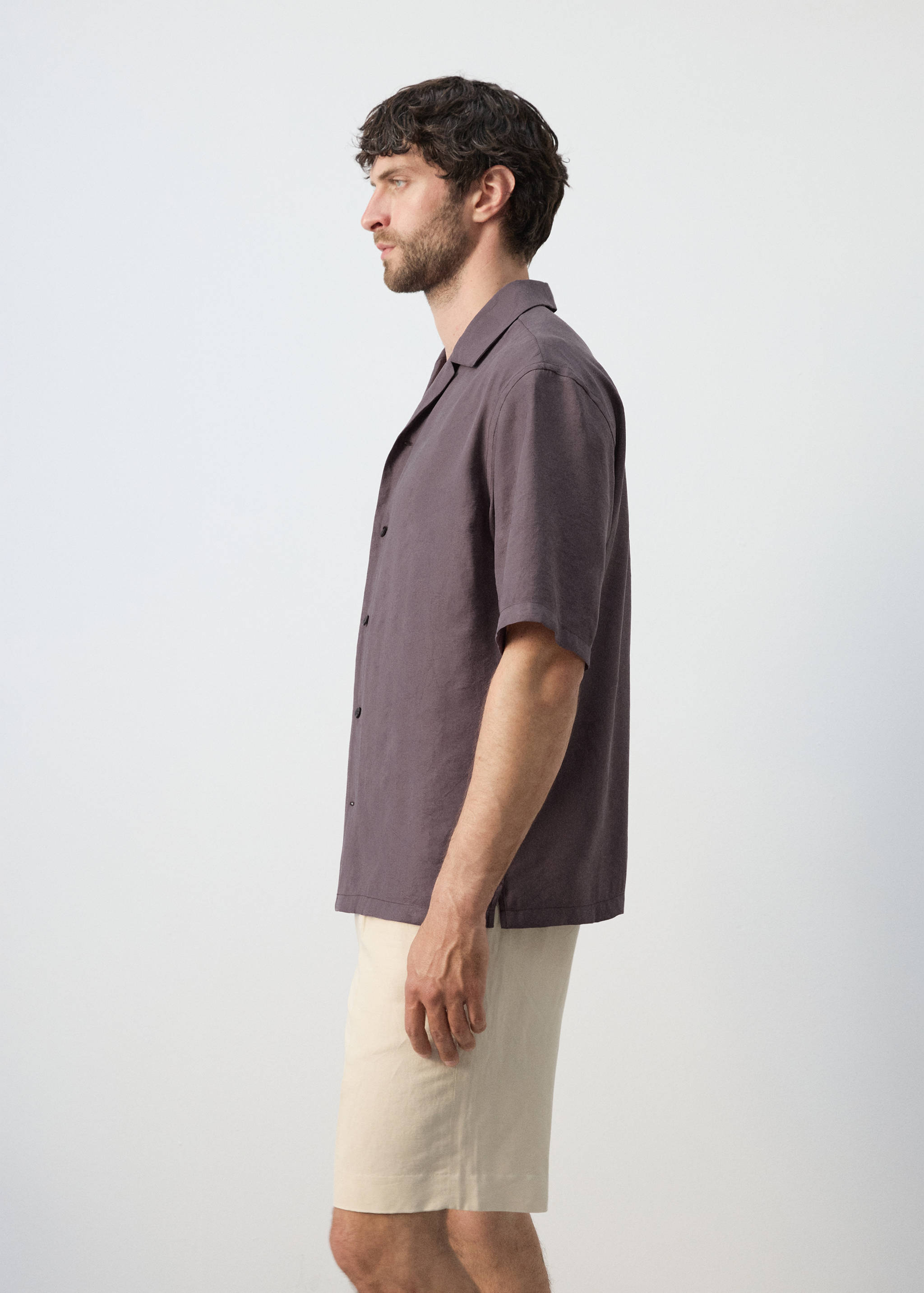 Chemise fluide avec col bowling - Details of the article 2