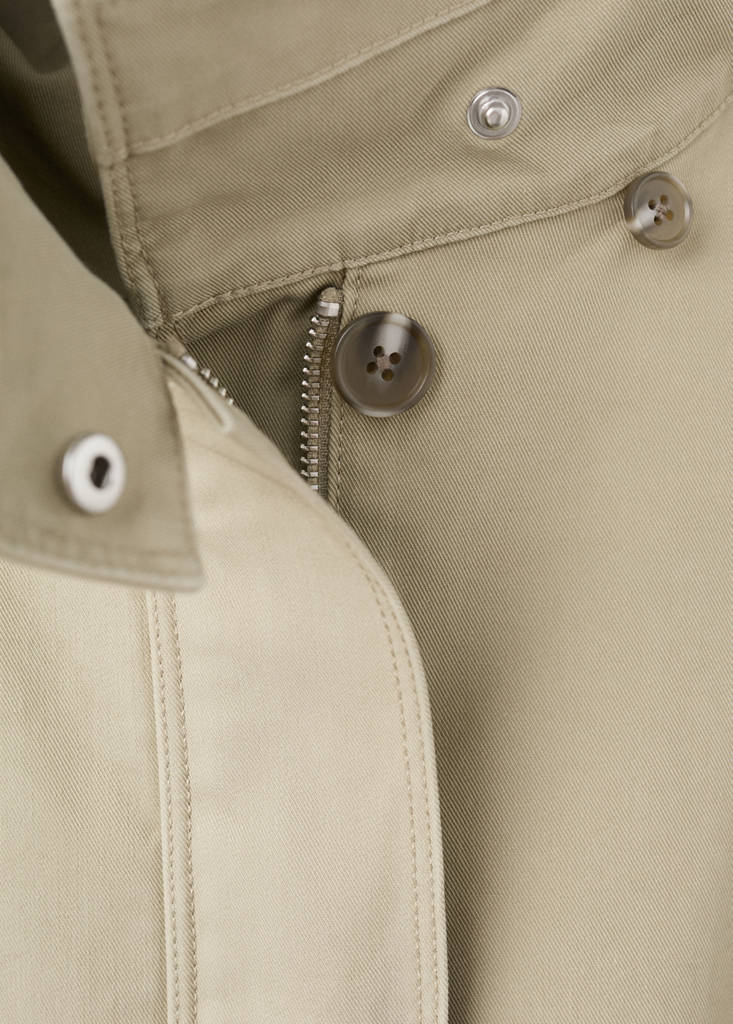 Oversized high-neck parka — Khaki