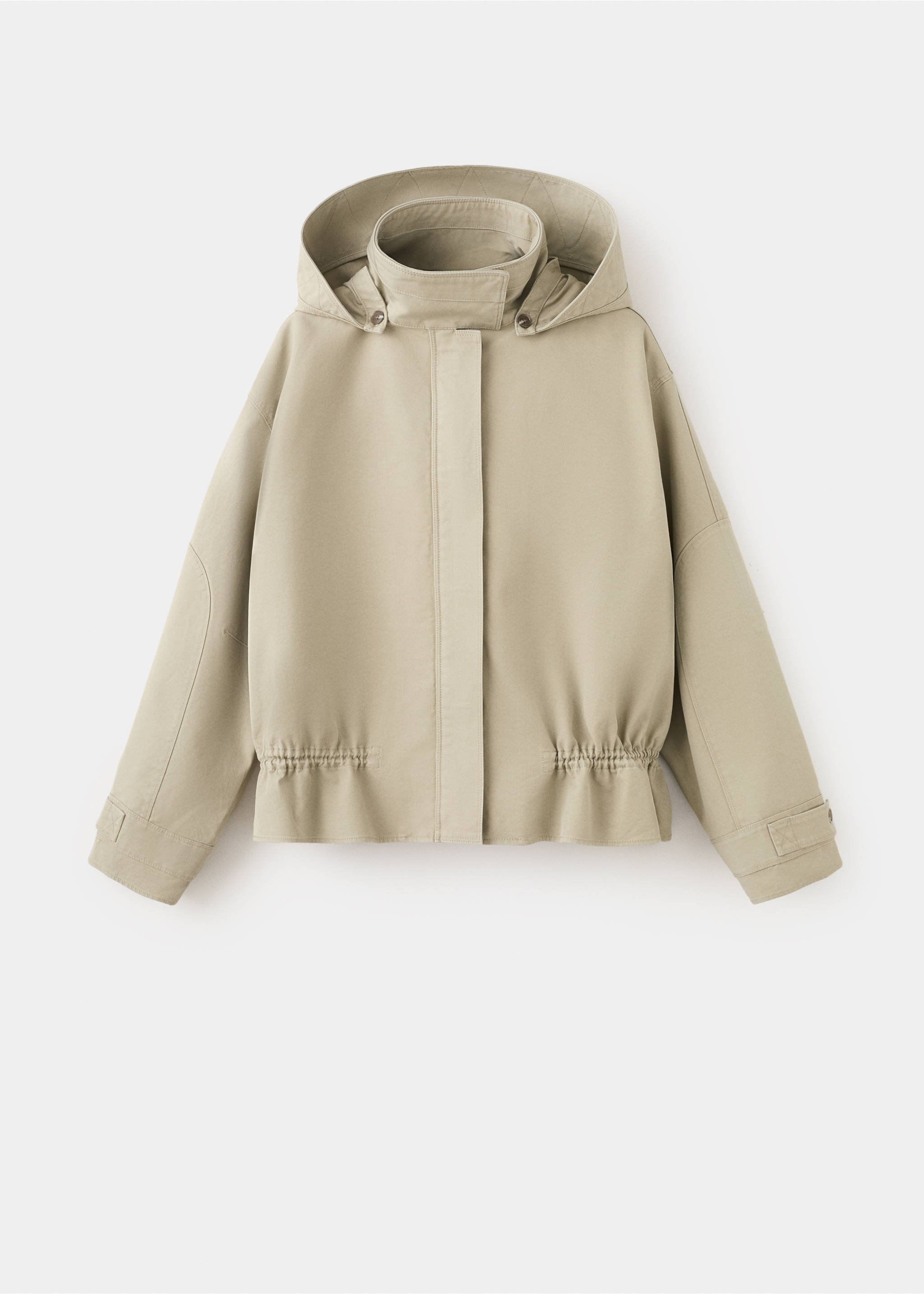 Oversized high-neck parka - Article without model, Khaki. Ref: 27065989-00.