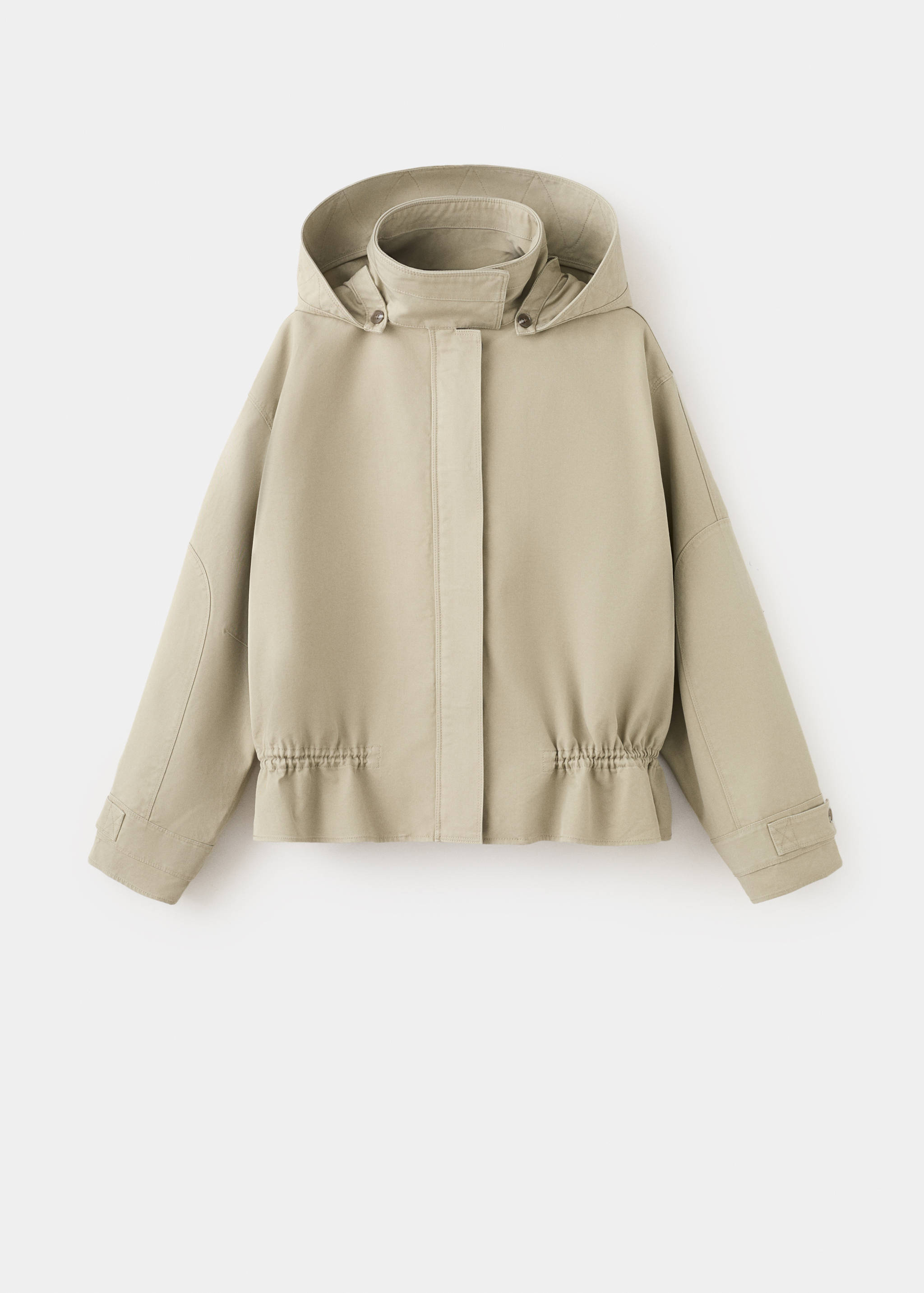 Parka oversize cuello alto - Artículo sin modelo