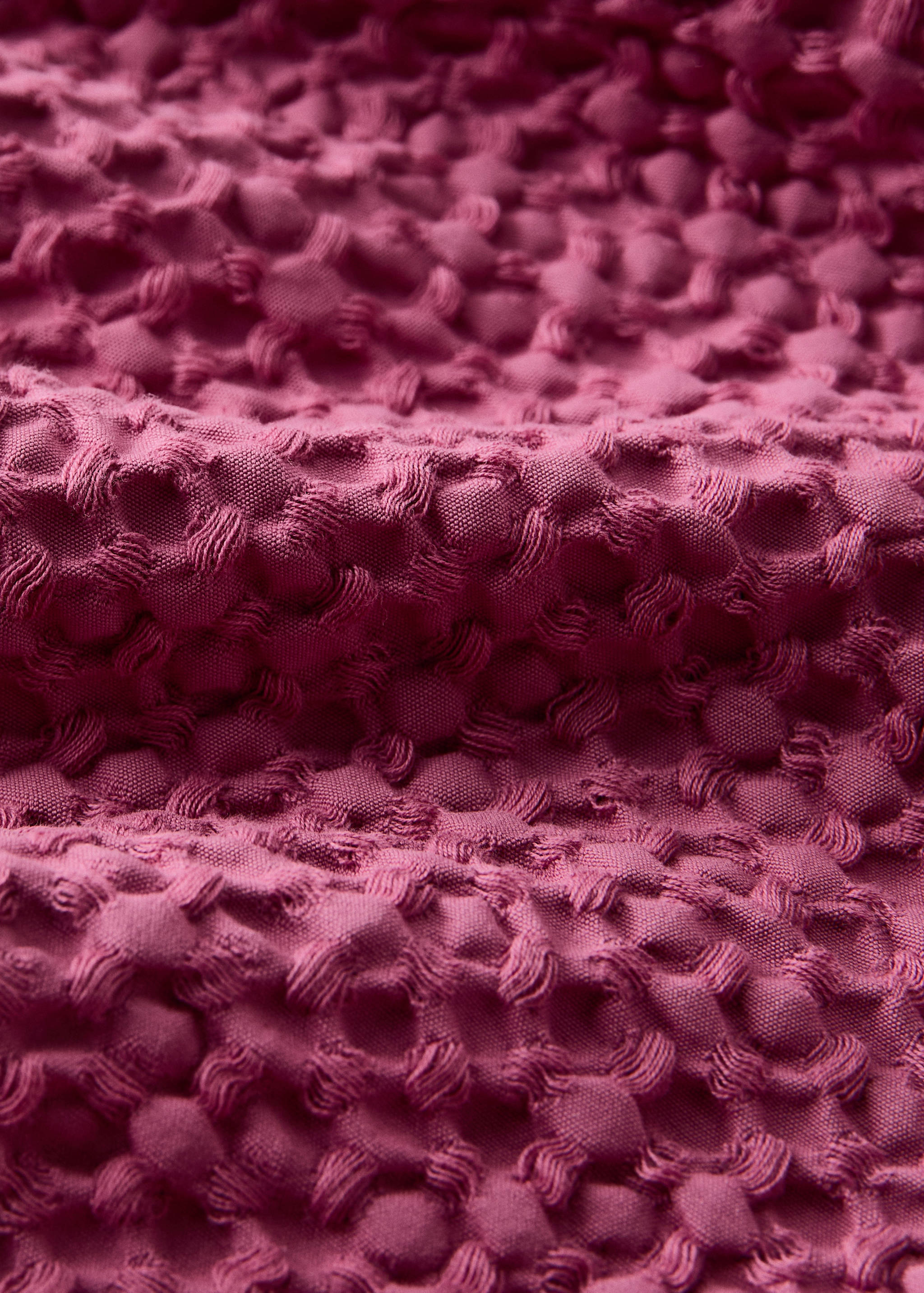 Gewafelde katoenen sprei garment dye voor bed van 130/140/150 cm - Detail van het artikel 2