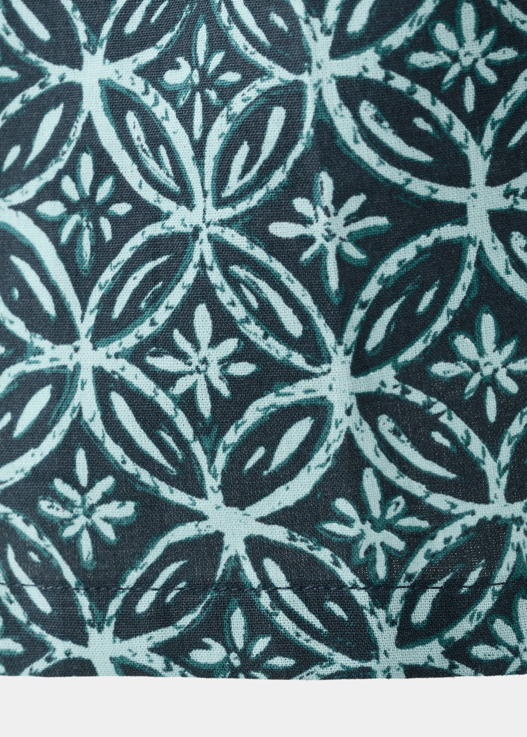 Printed cotton blouse - Details of the article 0