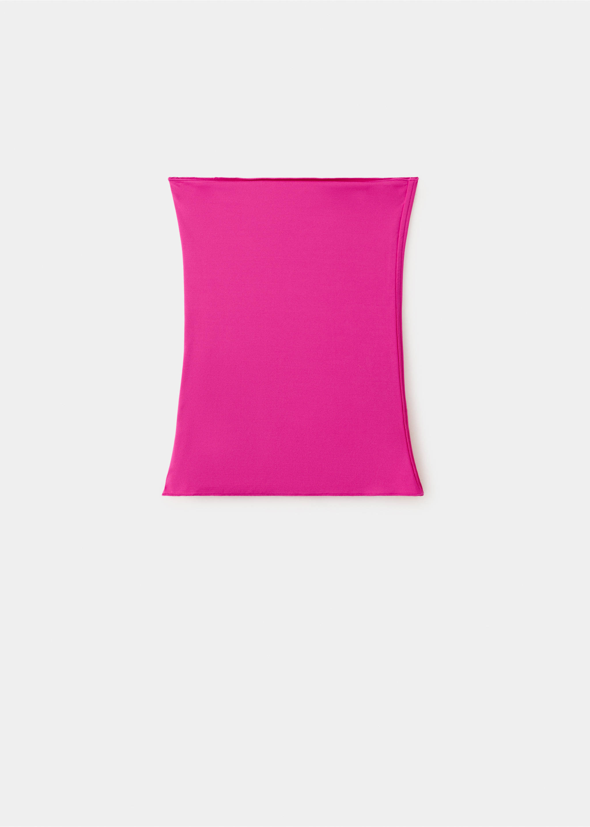 Fitted bandeau top - Article without model, Fuchsia. Ref: 27065995-00.