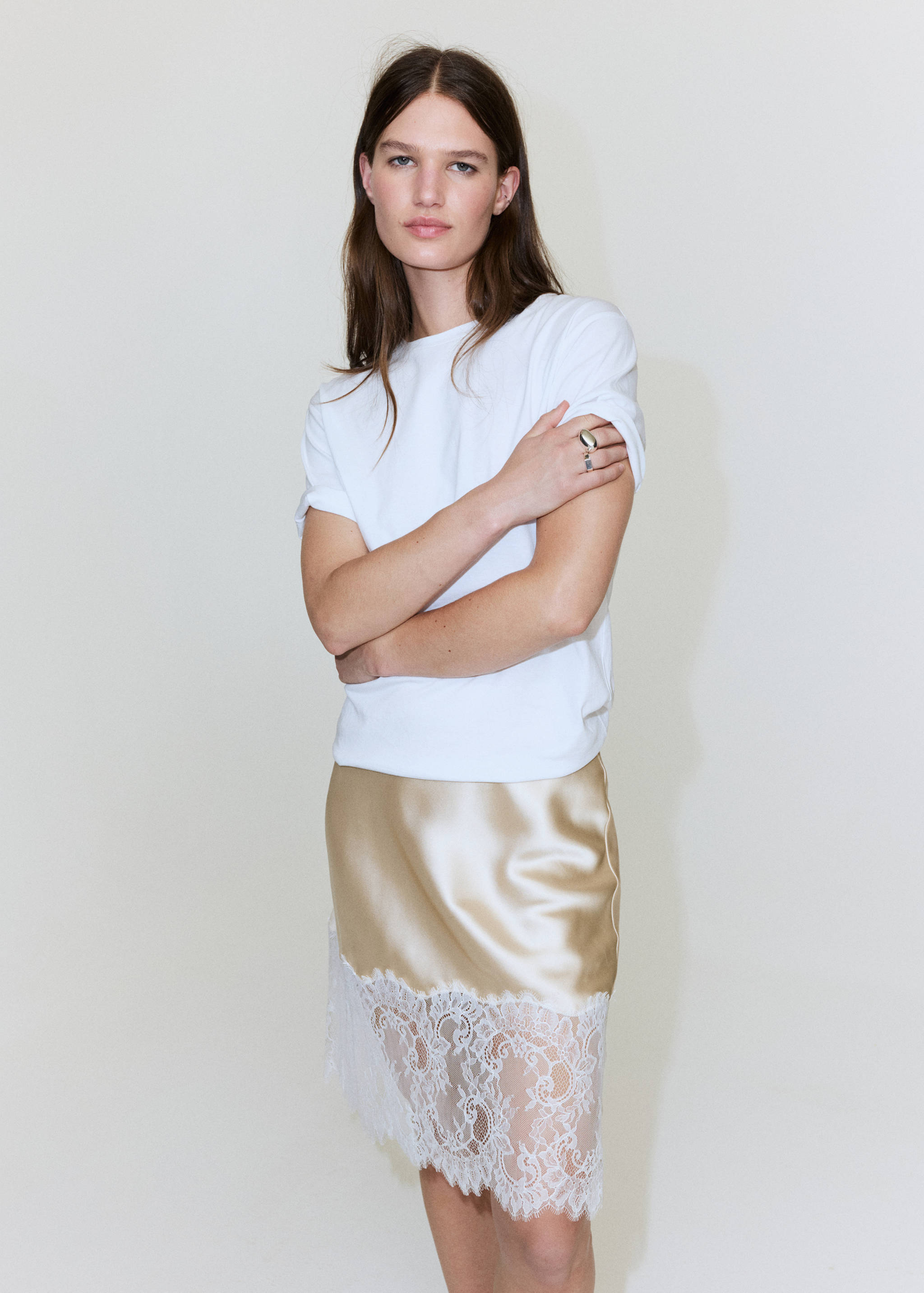 Lace slip skirt - Details of the article 1