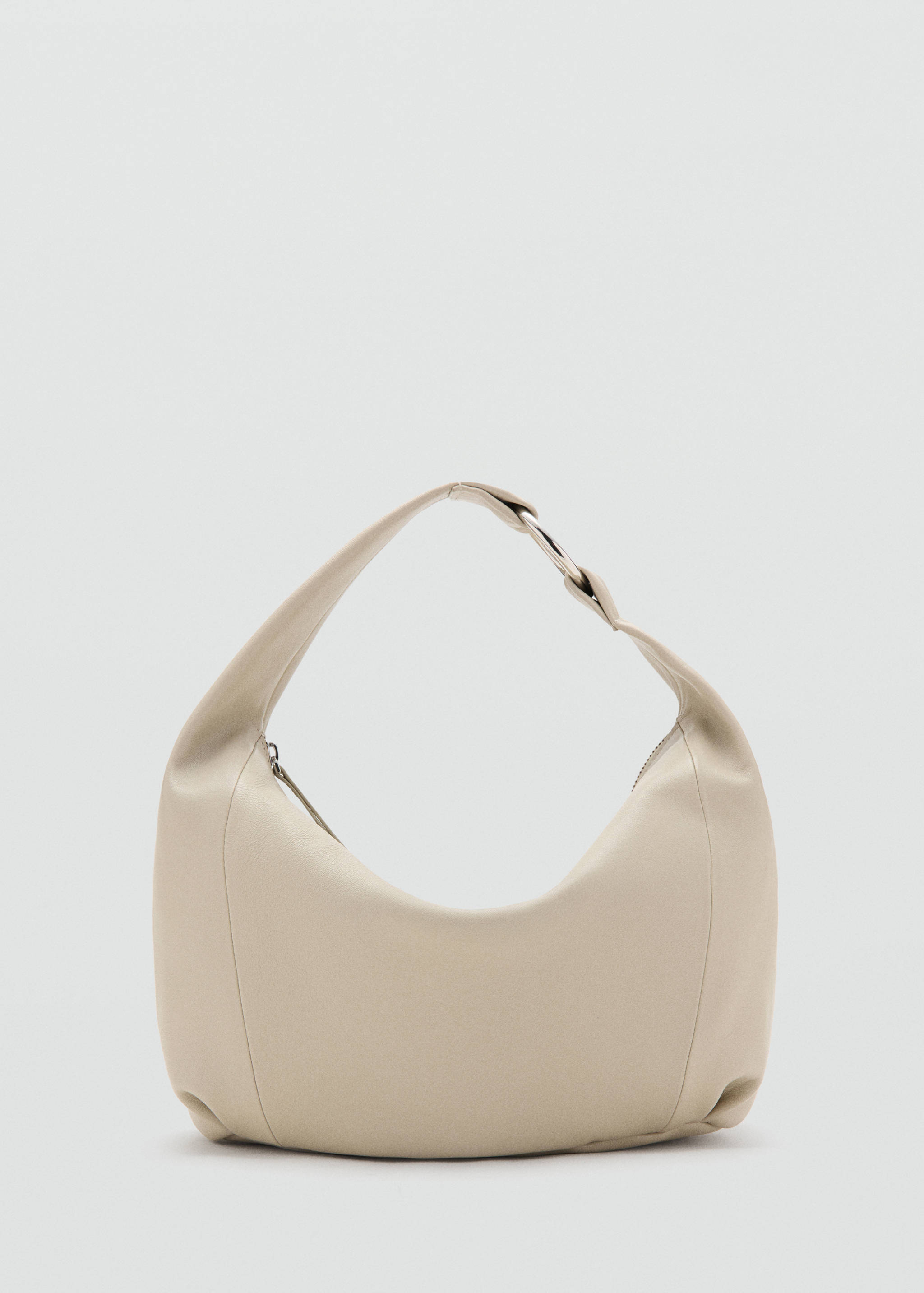 Ring detail leather drawstring bag - Article without model
