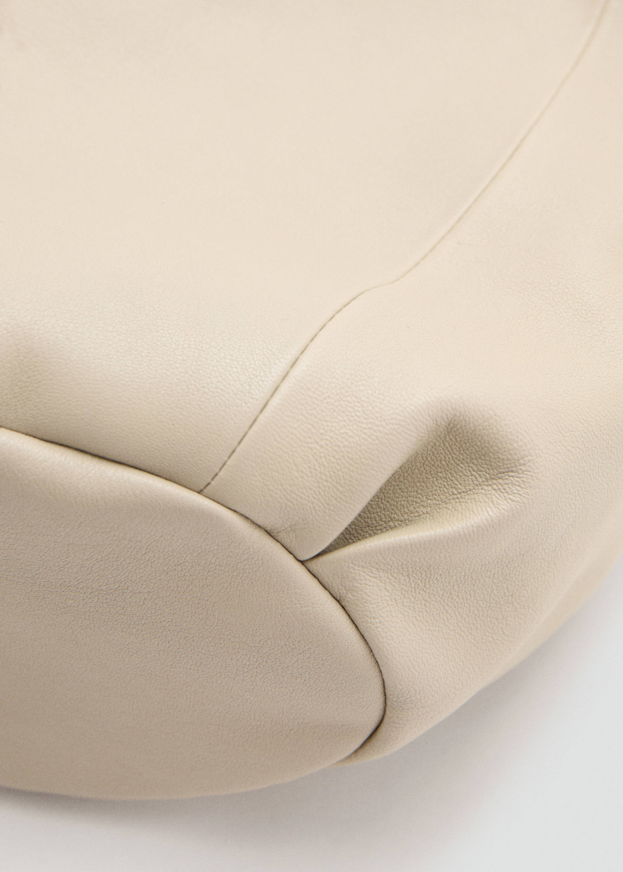 Ring detail leather drawstring bag - Details of the article 2