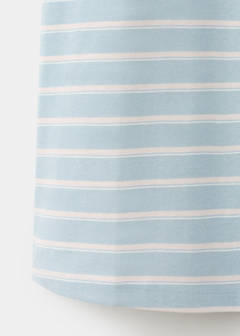Striped cotton nightdress — Blue 6