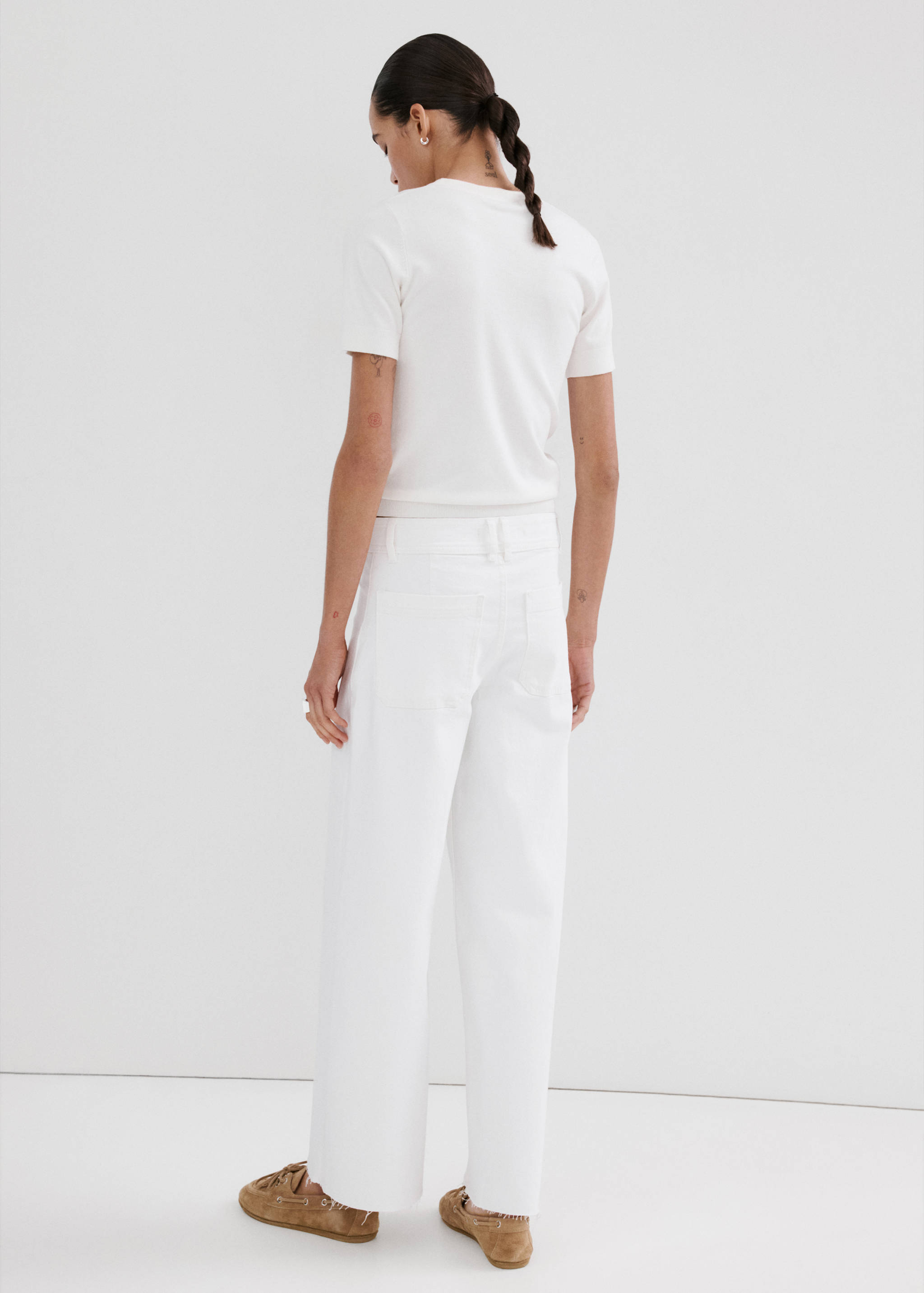 Jean style jupe-culotte Catherin taille haute - Verso de l’article