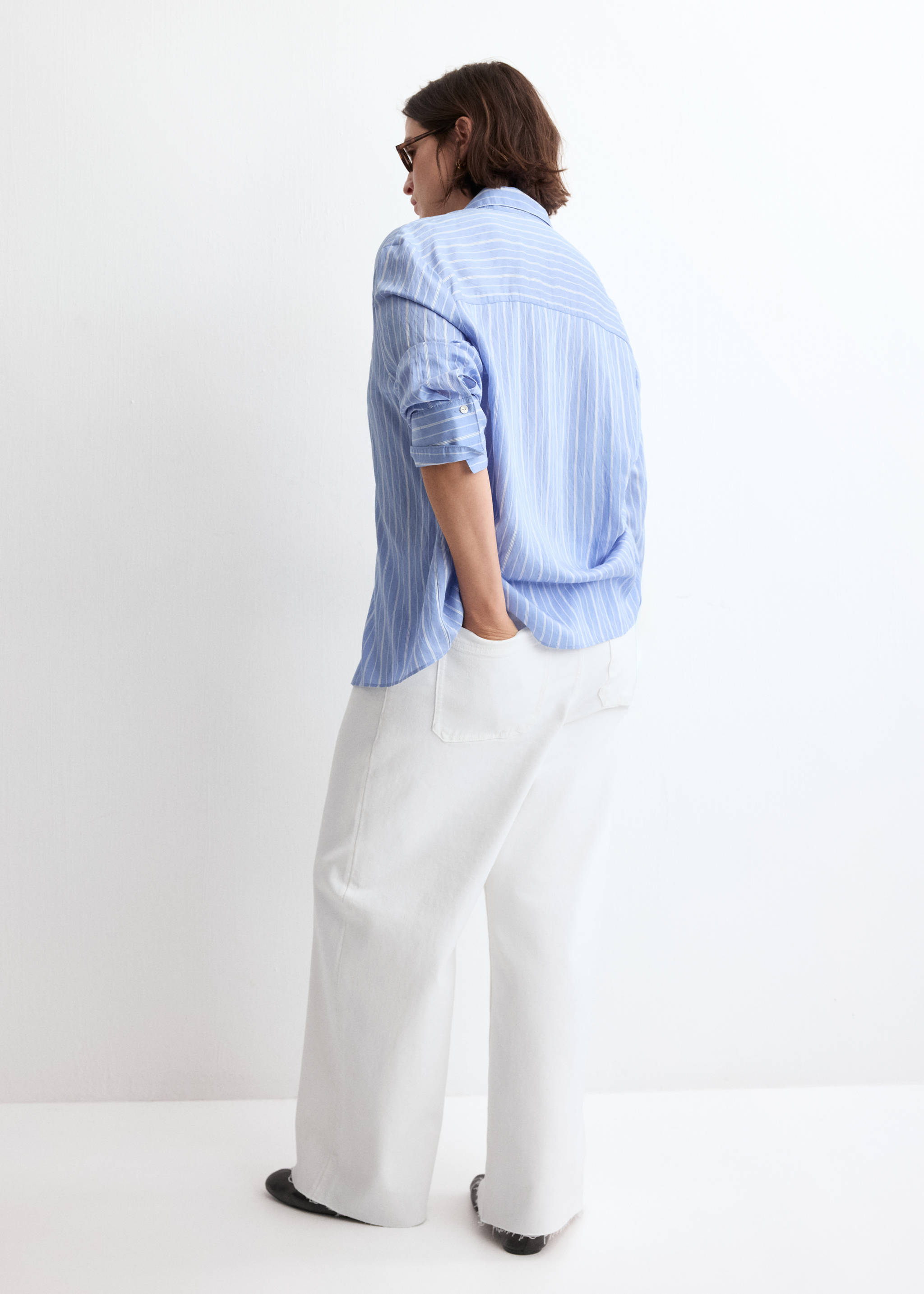 Jean style jupe-culotte Catherin taille haute - Détail de l'article 4