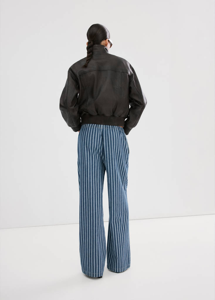 Striped jeans — Blue