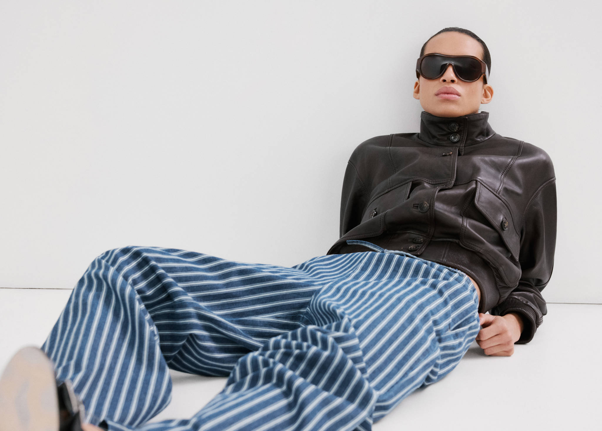 Striped jeans - Panoramic plane