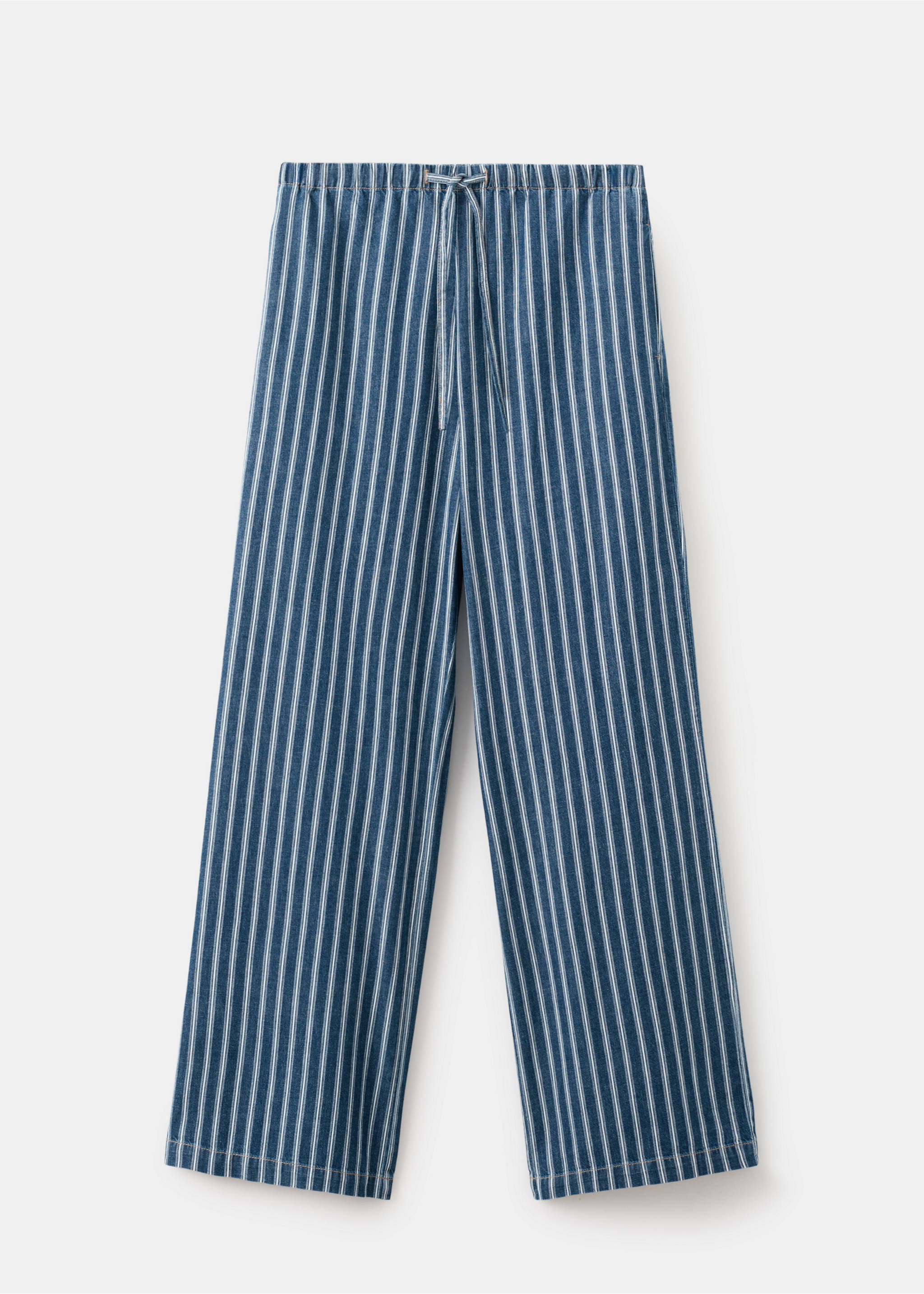 Striped jeans - Article without model, Blue. Ref: 27066342-00.